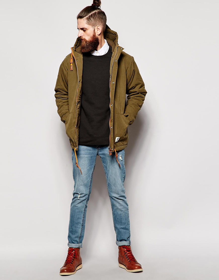 Fat Moose Sailor Jacket in Army (Green) for Men - Lyst
