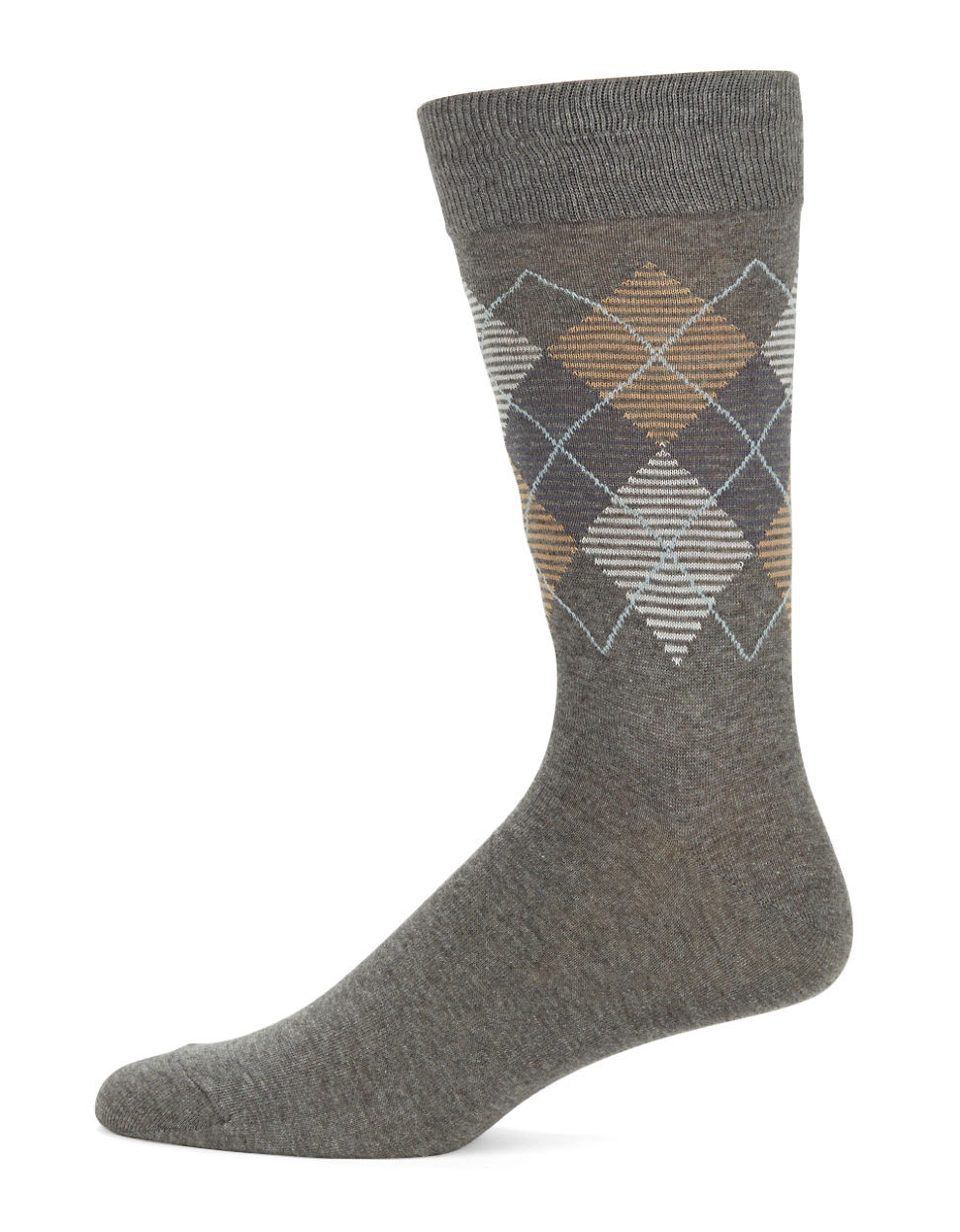 Cole haan Argyle Dress Socks in Gray for Men Lyst