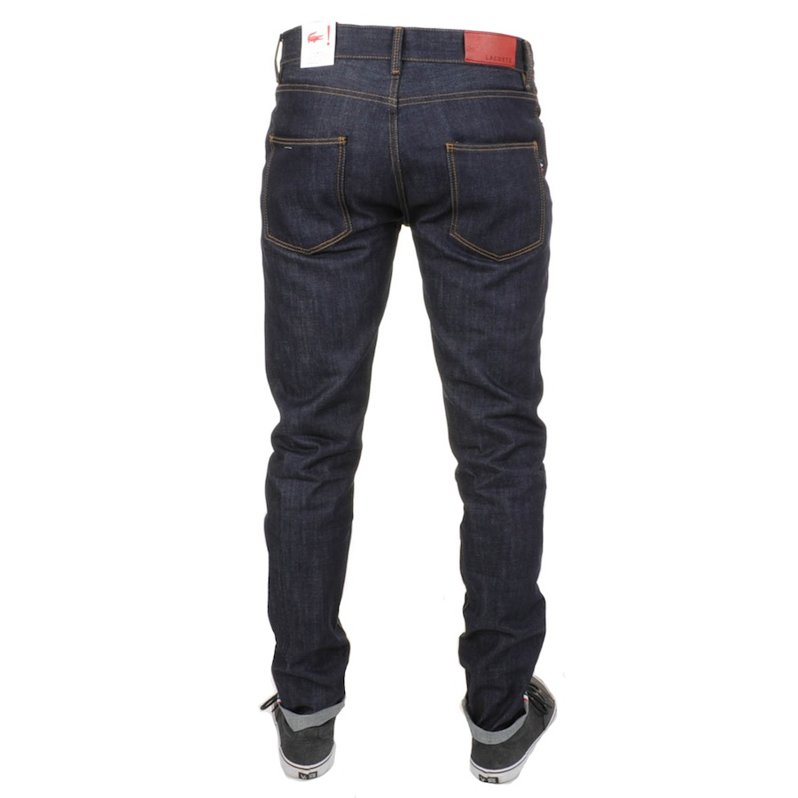 Lacoste L!ive Denim Slim Fit Jeans Raw in Blue for Men - Lyst