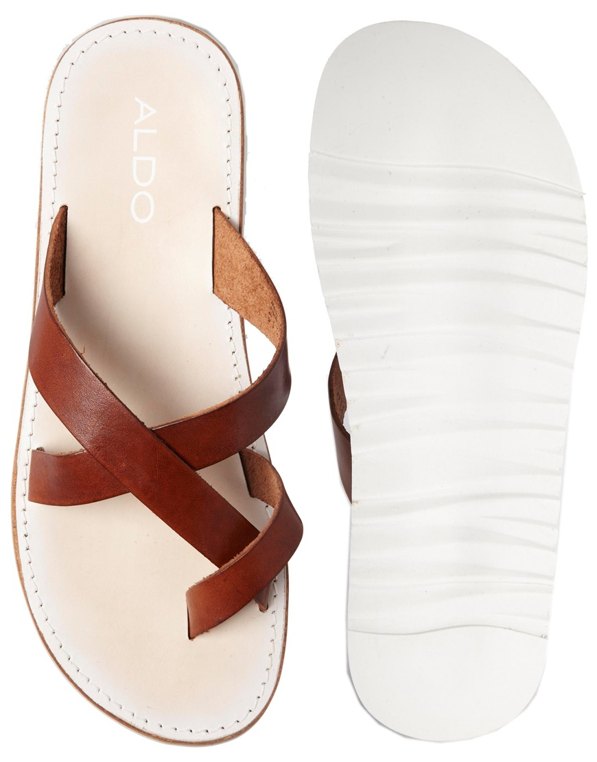 aldo sandals mens lyst aldo lobenc sandals in brown for aldo sandals mens lyst aldo lobenc sandals in brown for