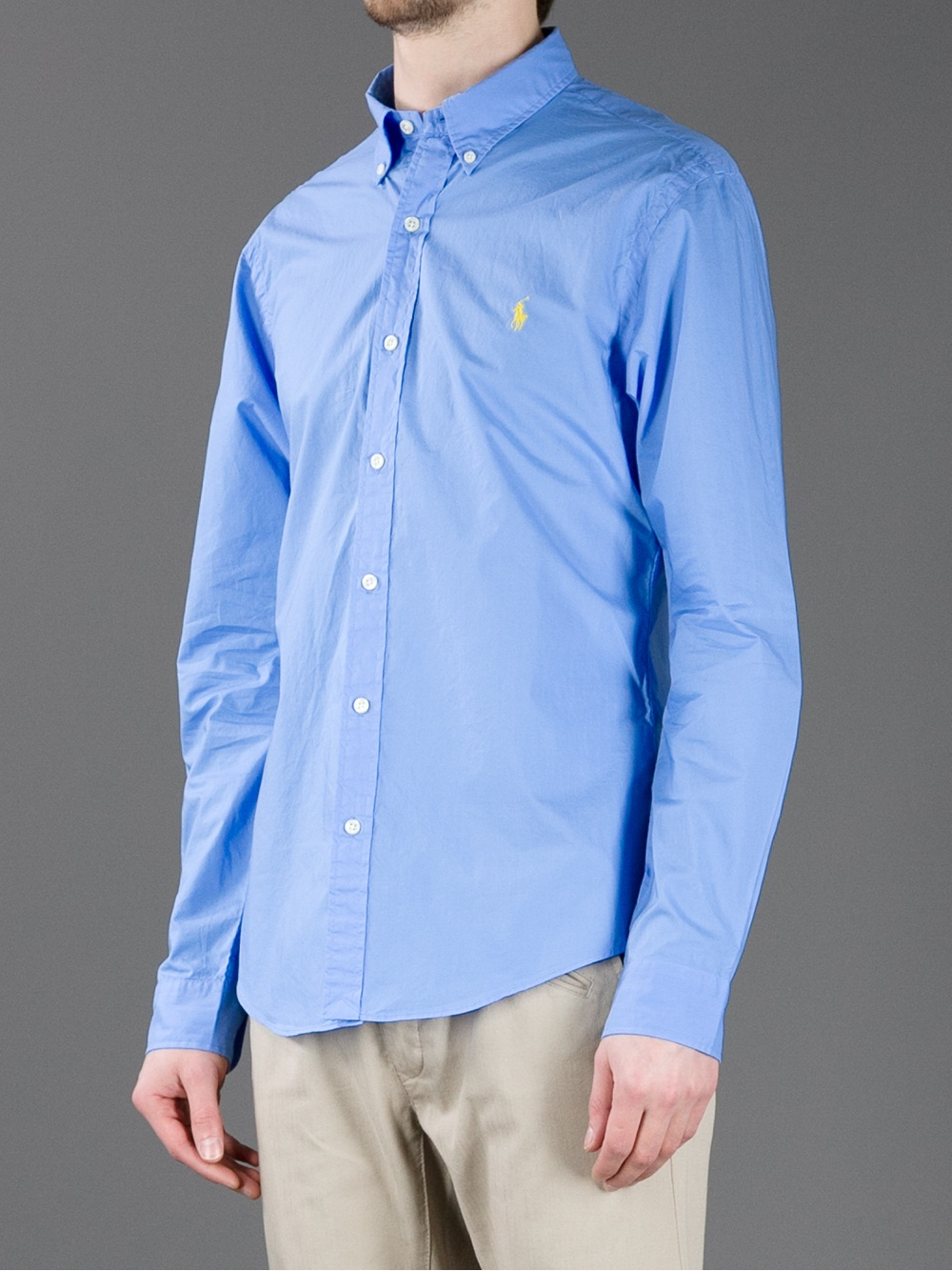 Polo Ralph Lauren Button Down Shirt in Blue for Men Lyst