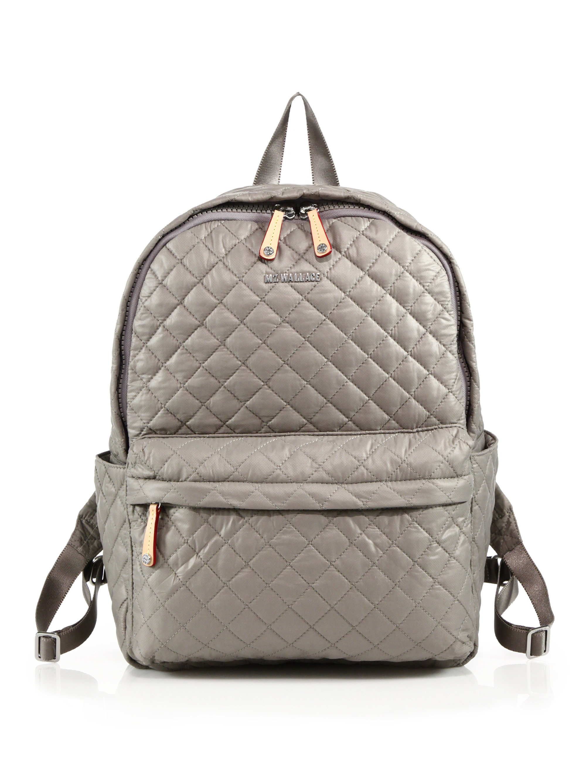 MZ Wallace REC METRO CITY GRAY QUILTED SOFT NYLON