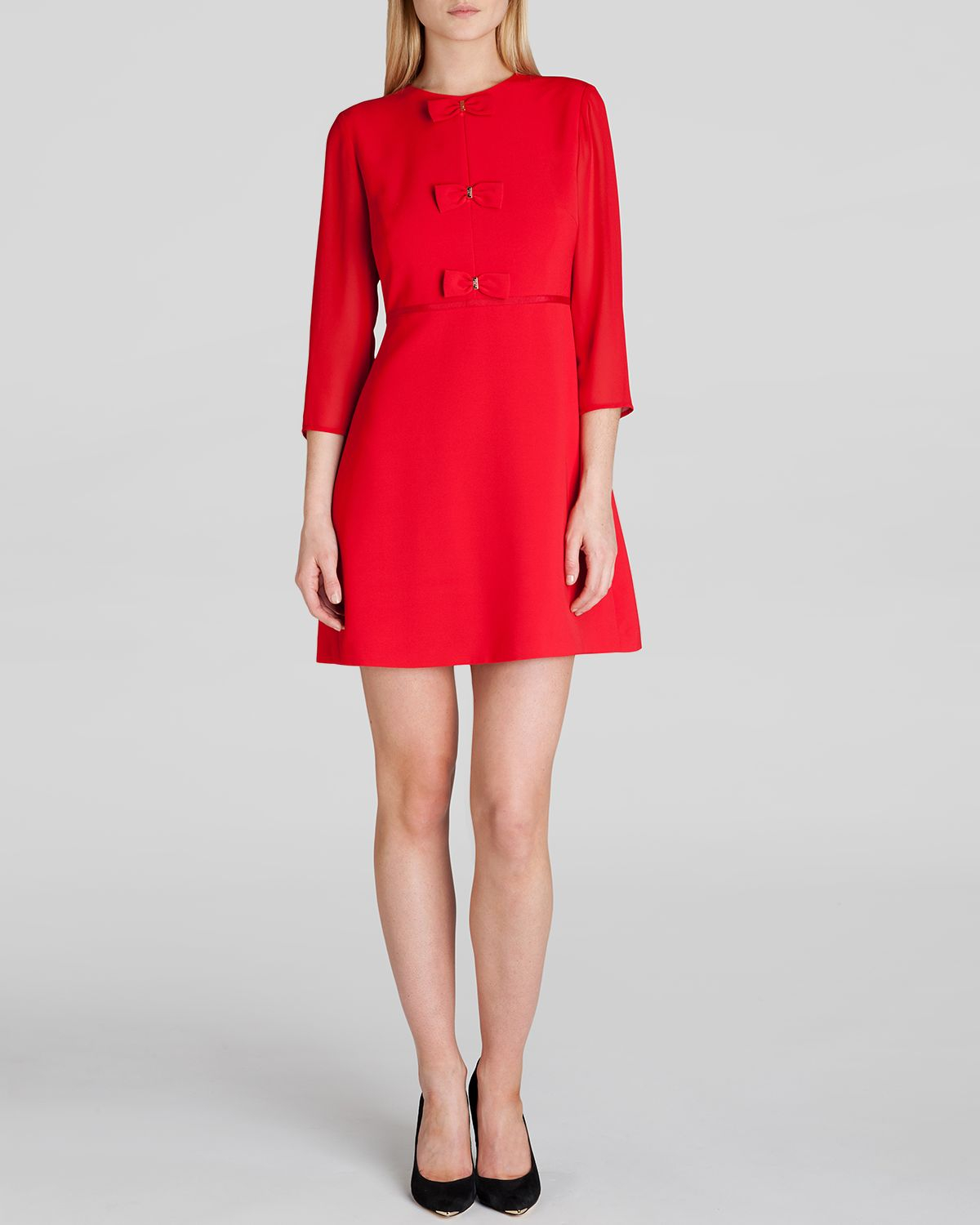 ted baker red bow dress