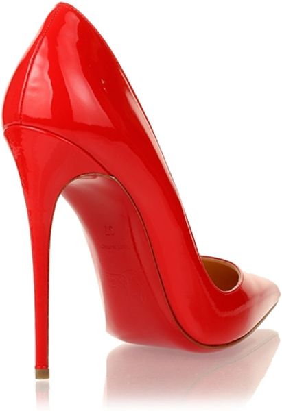 Christian Louboutin So Kate 120 Patent Red in Red | Lyst