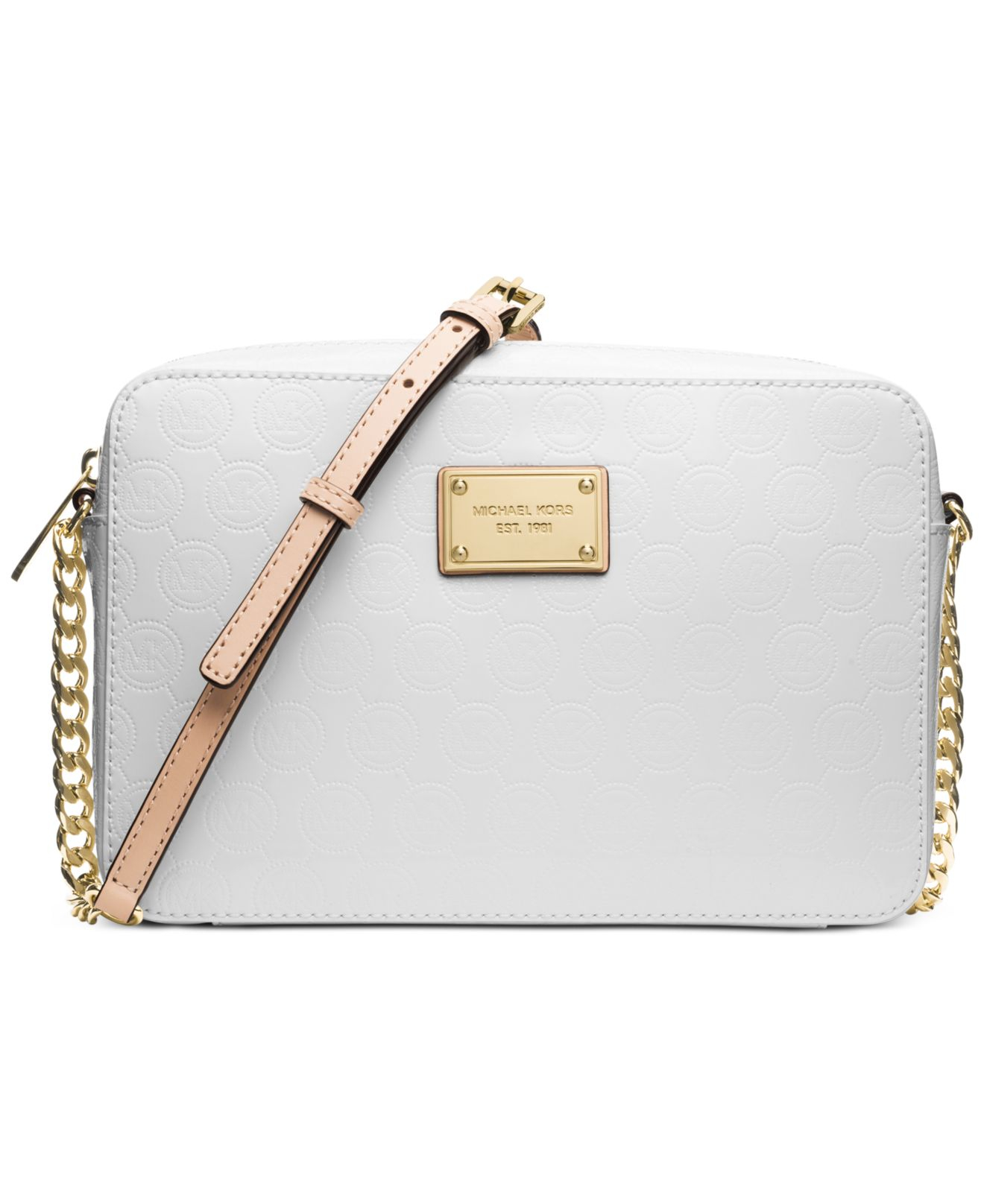 white michael kors purse crossbody