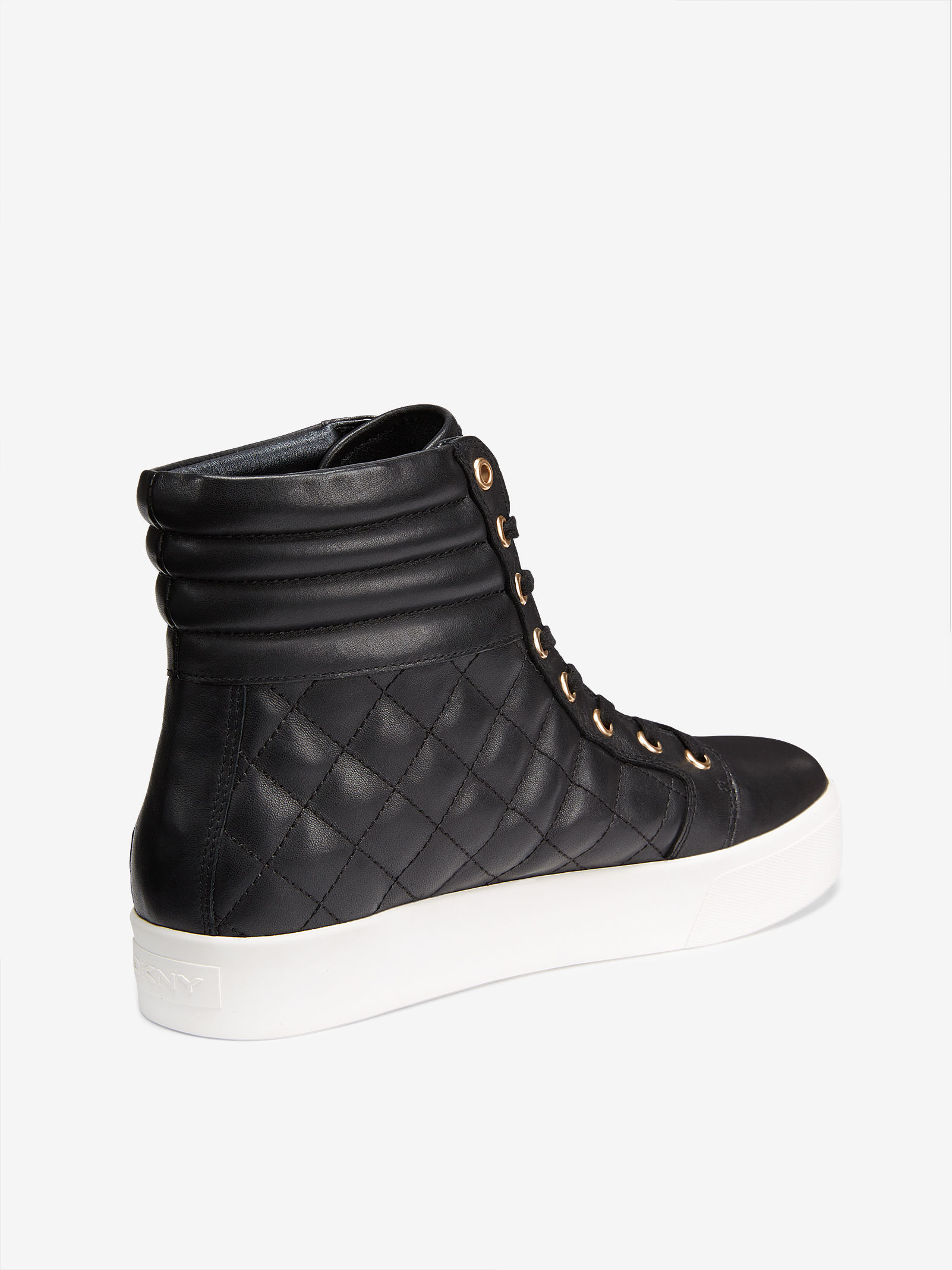 demonstration Pacific tyk DKNY Brea Quilted High Top Sneaker in Black for Men - Lyst