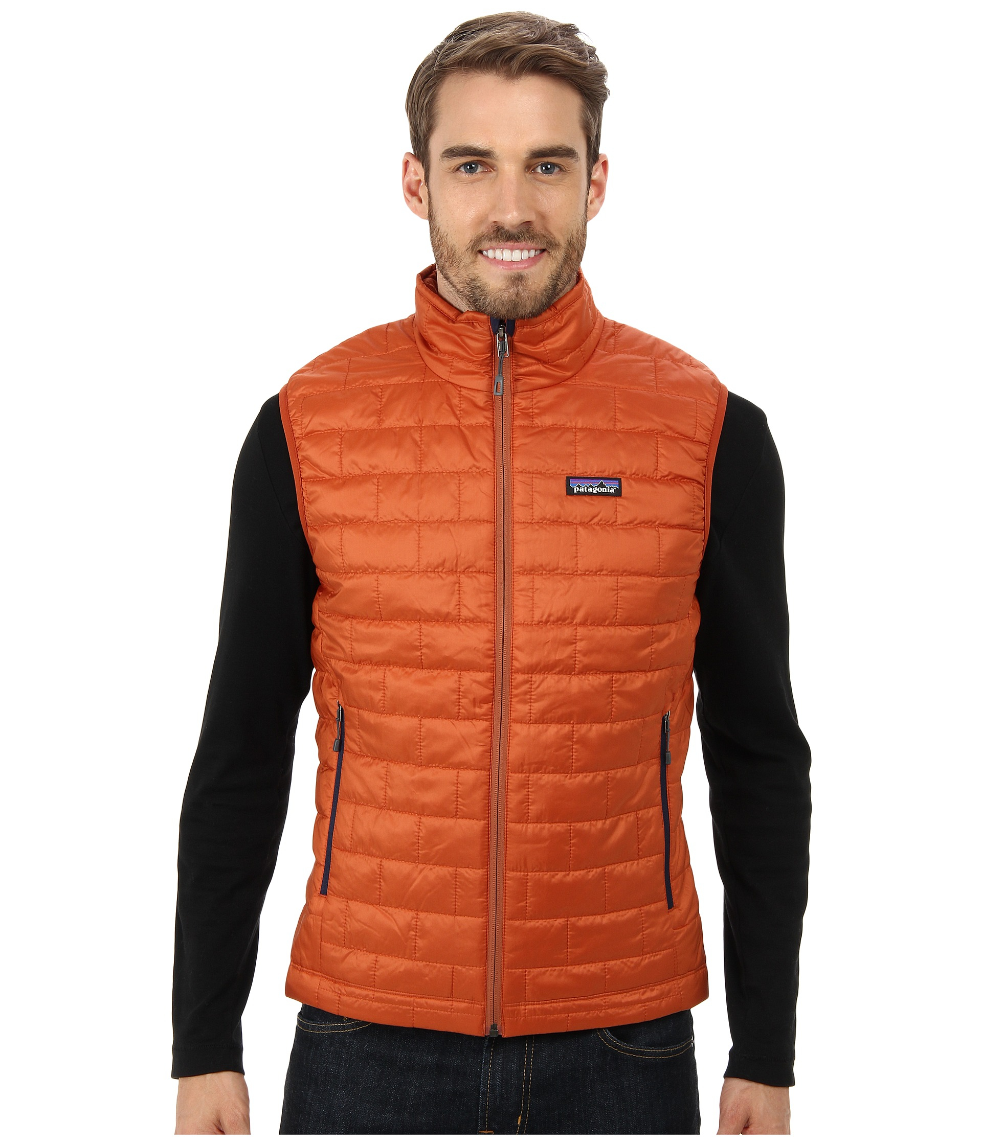 Diakritisch spons Chemie Patagonia Nano Puff® Vest in Orange for Men | Lyst