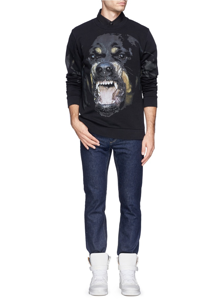 Givenchy Rottweiler Print Sweatshirt in Black for Men | Lyst