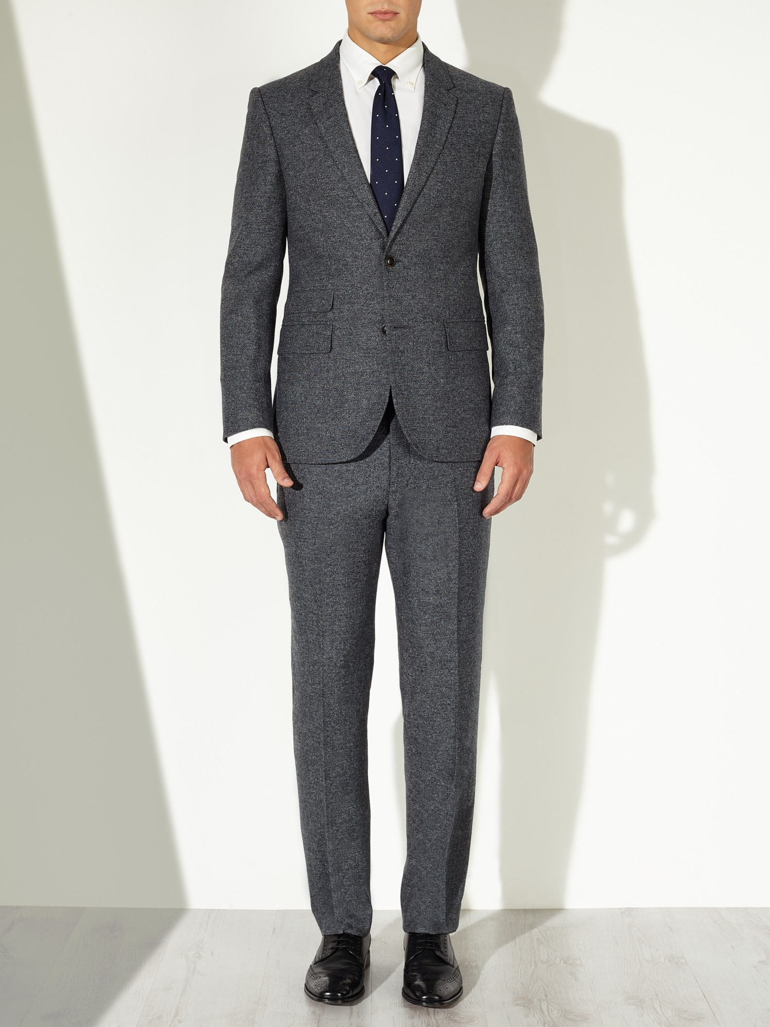 John lewis Ainsworth Donegal Tailored Suit Trousers in Gray for Men