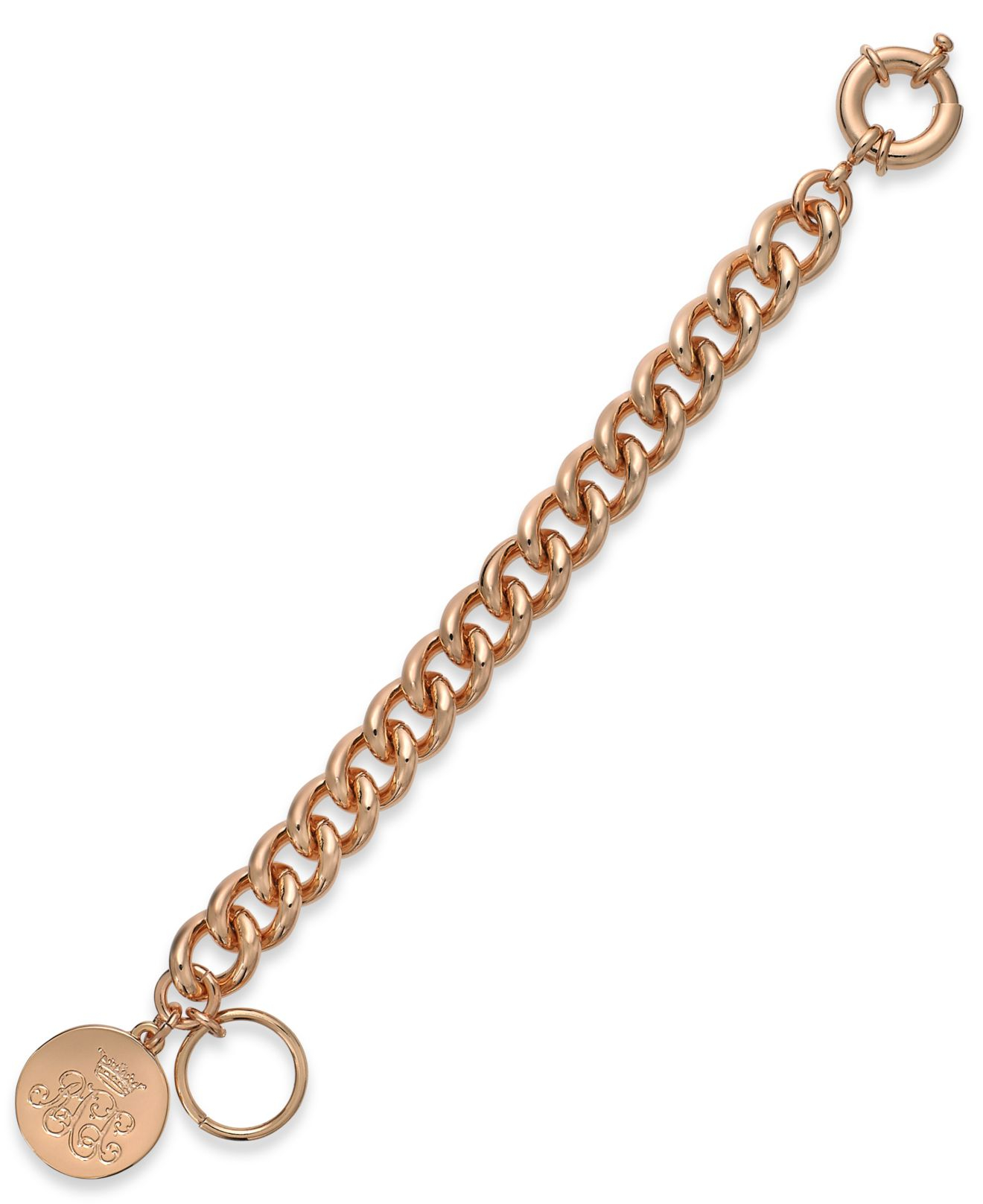 Charm bracelet Curb Chain Gold Tone Rose curb Ralph rose by Lyst gold Bracelet Lauren Charm bracelet Curb Chain Gold Tone Rose curb Ralph rose by Lyst gold Bracelet Lauren