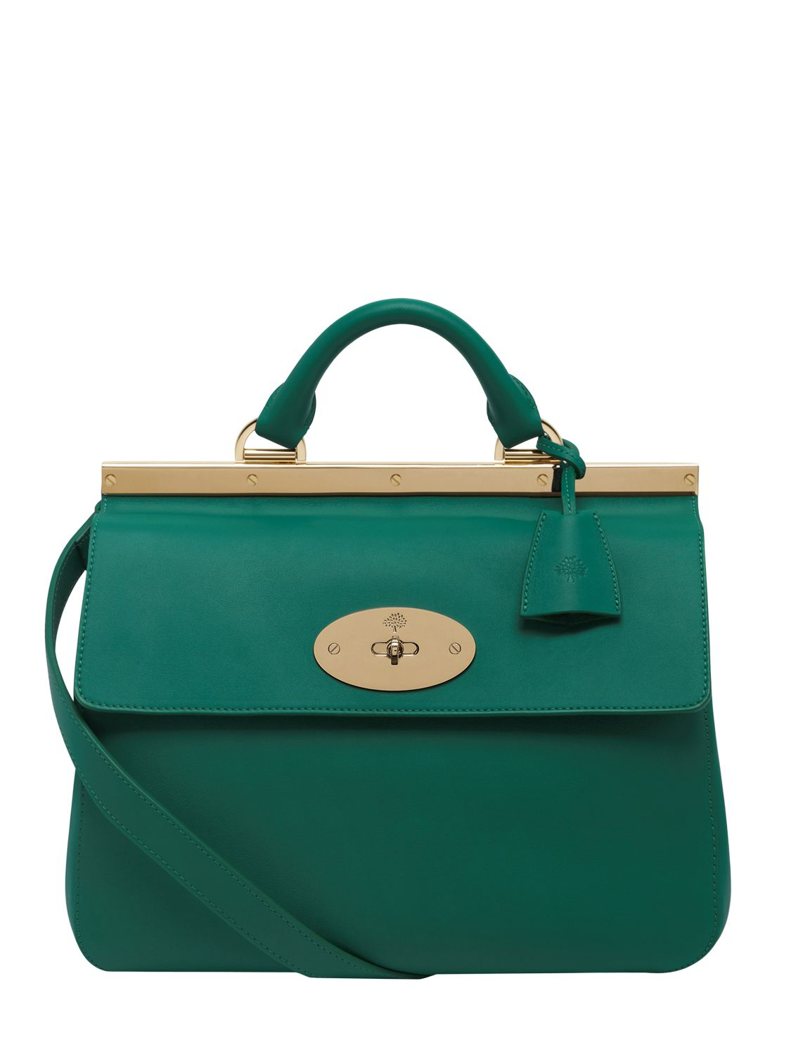 Lyst Mulberry Small Suffolk Classic Leather Bag in Green