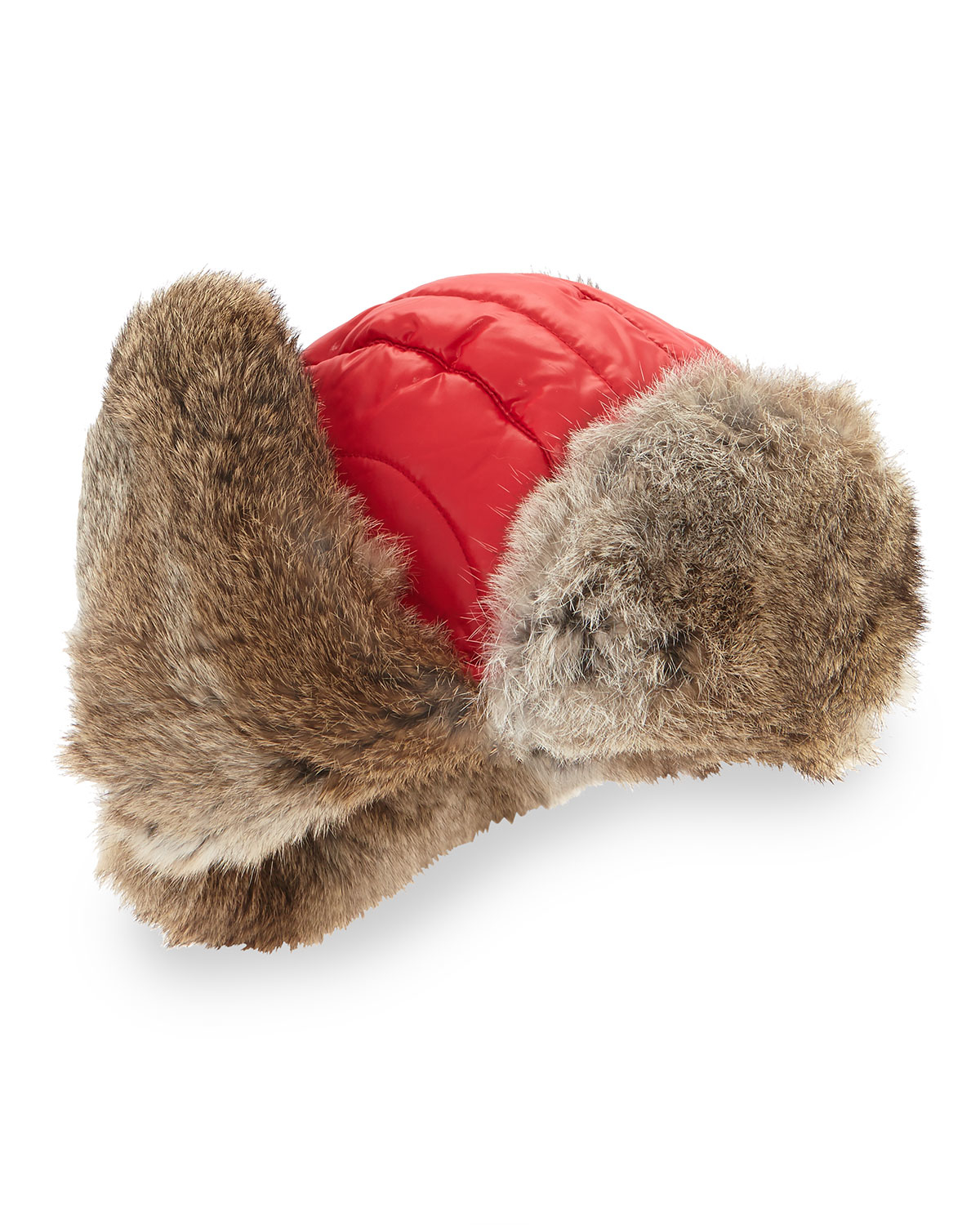 crown cap rabbit fur hat