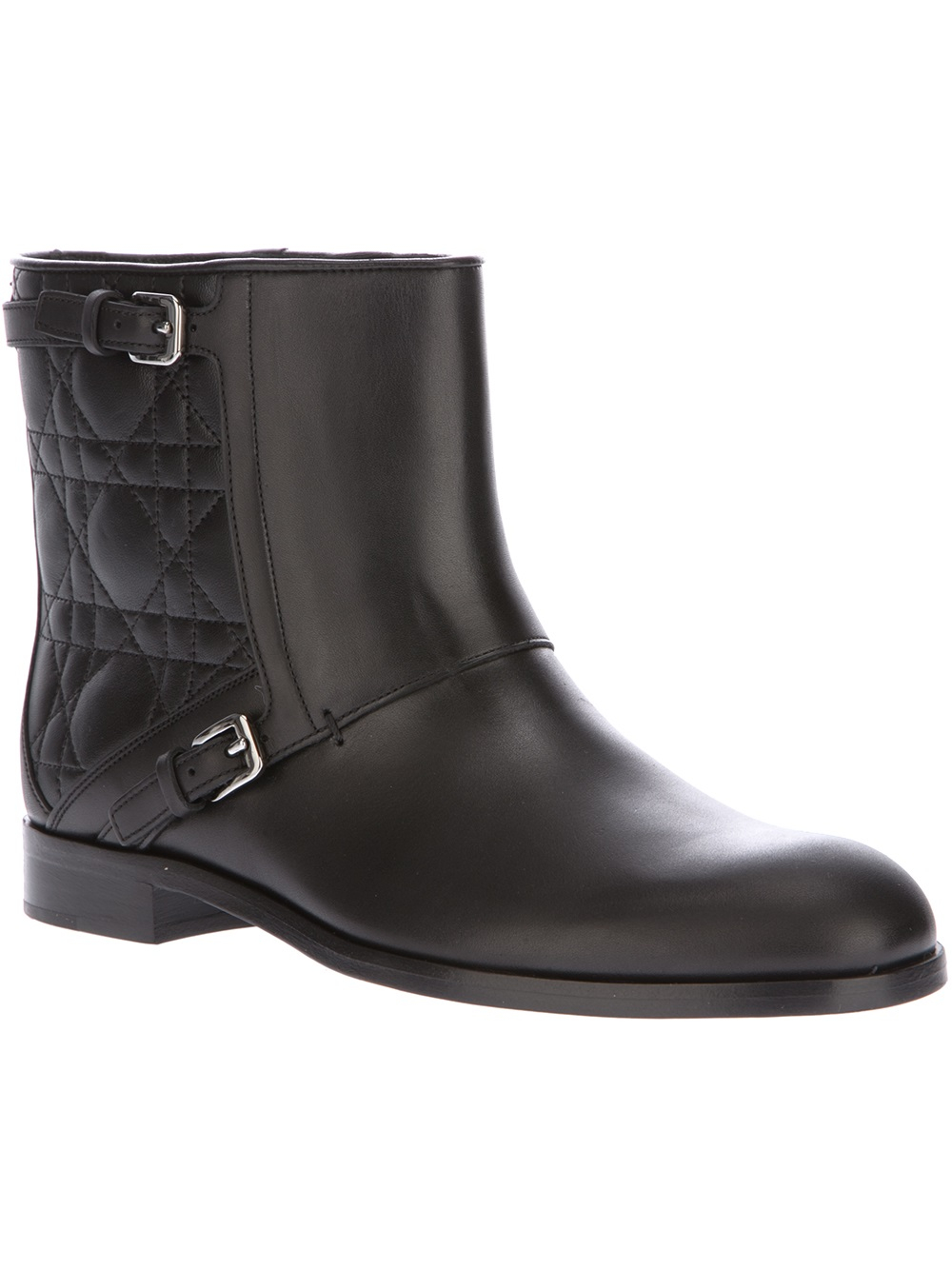 Dior City Cannage Boot in Black - Lyst