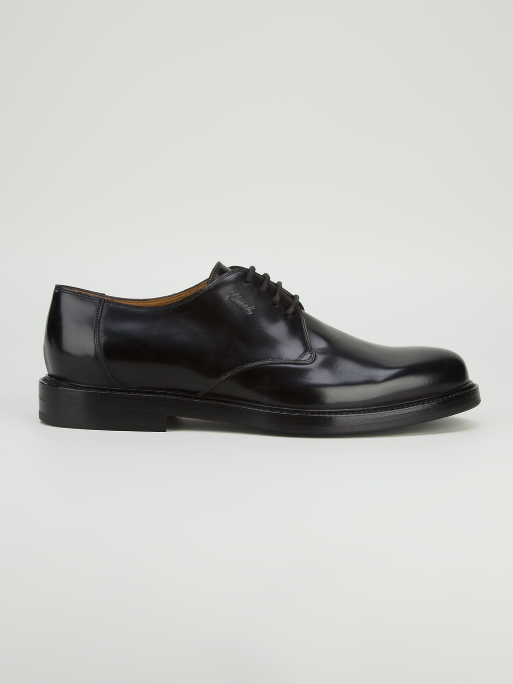 Lyst - Gucci Chunky Derby Shoe in Black for Men
