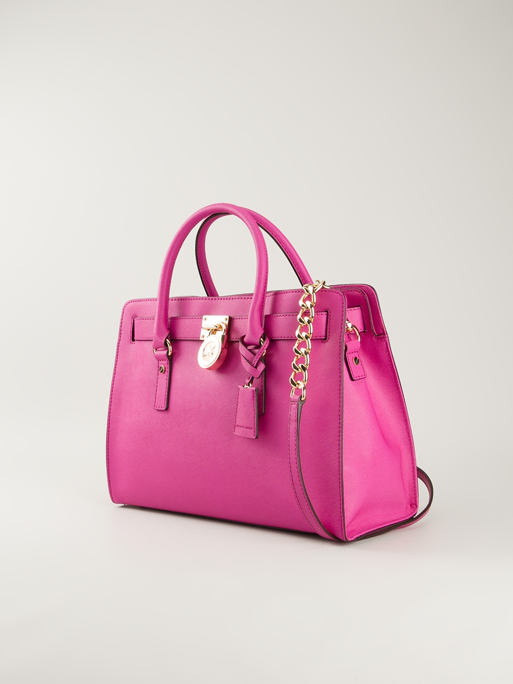 Lyst - Michael Michael Kors Hamilton Large Shoulder Bag in Pink