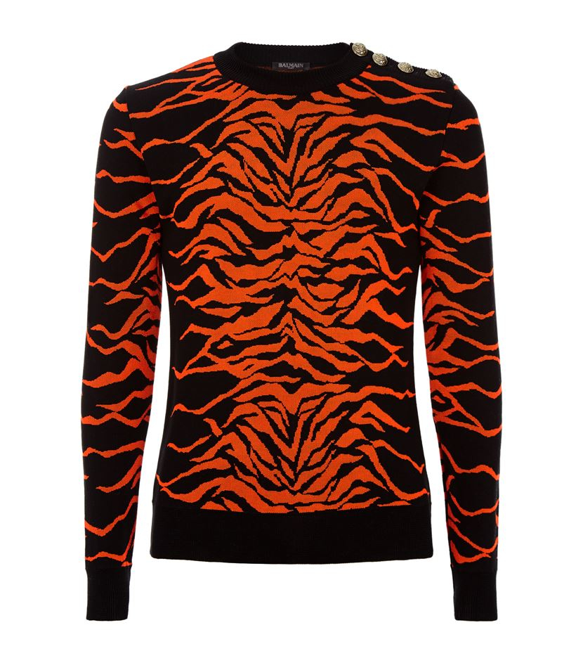 balmain tiger sweater