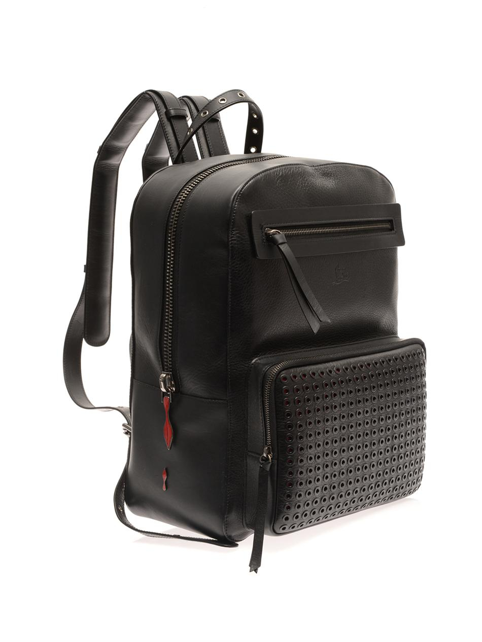 Christian Louboutin Aliosha Leather Backpack in Black for Men - Lyst