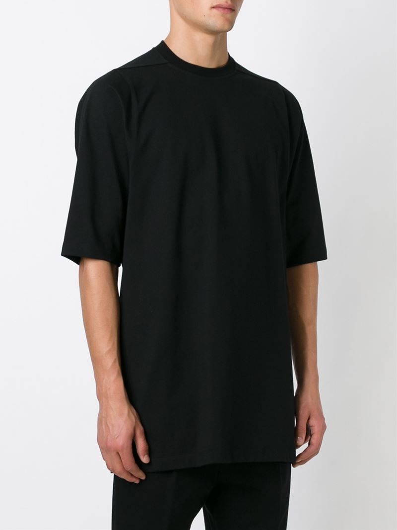 Rick Owens Oversized T-shirt in Black for Men - Lyst
