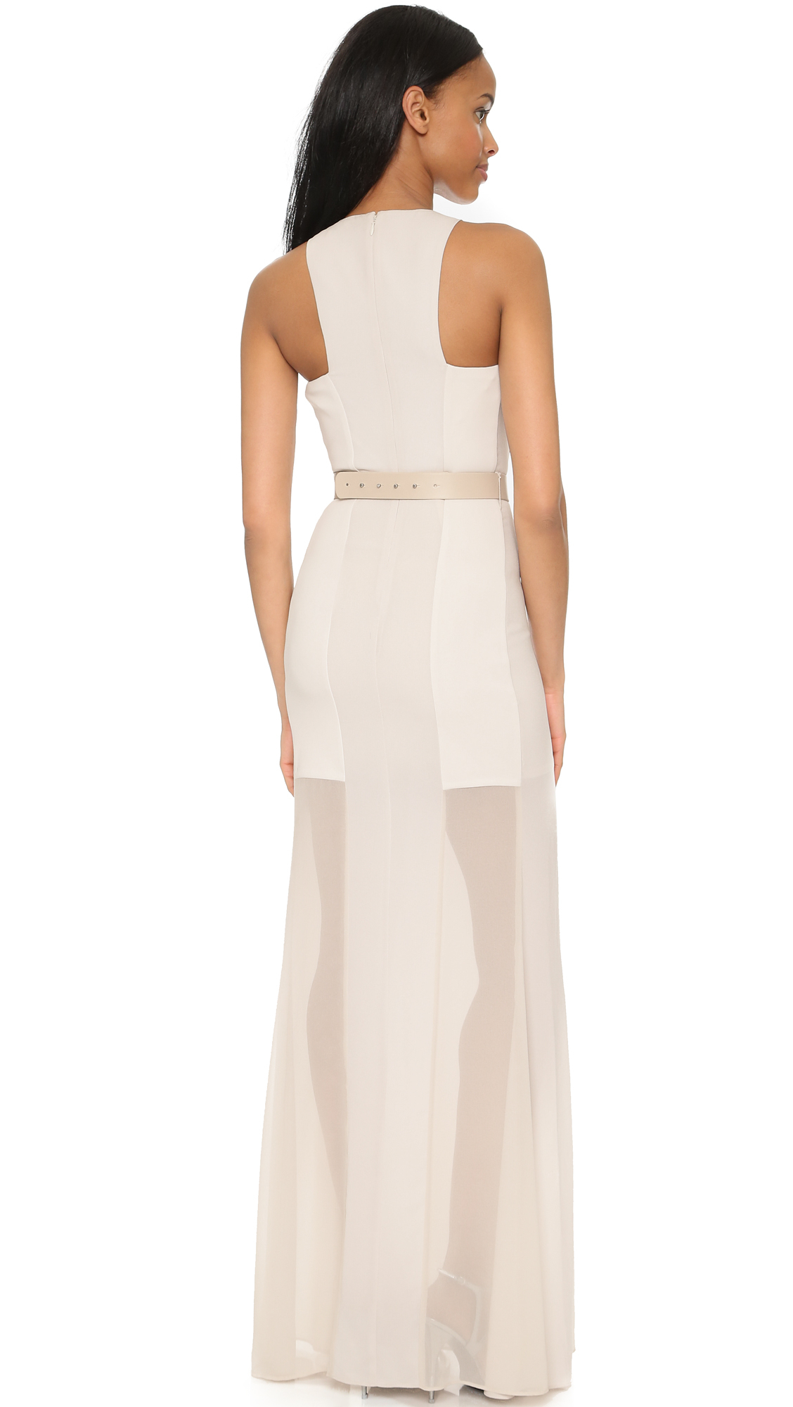 white sheer dress overlay