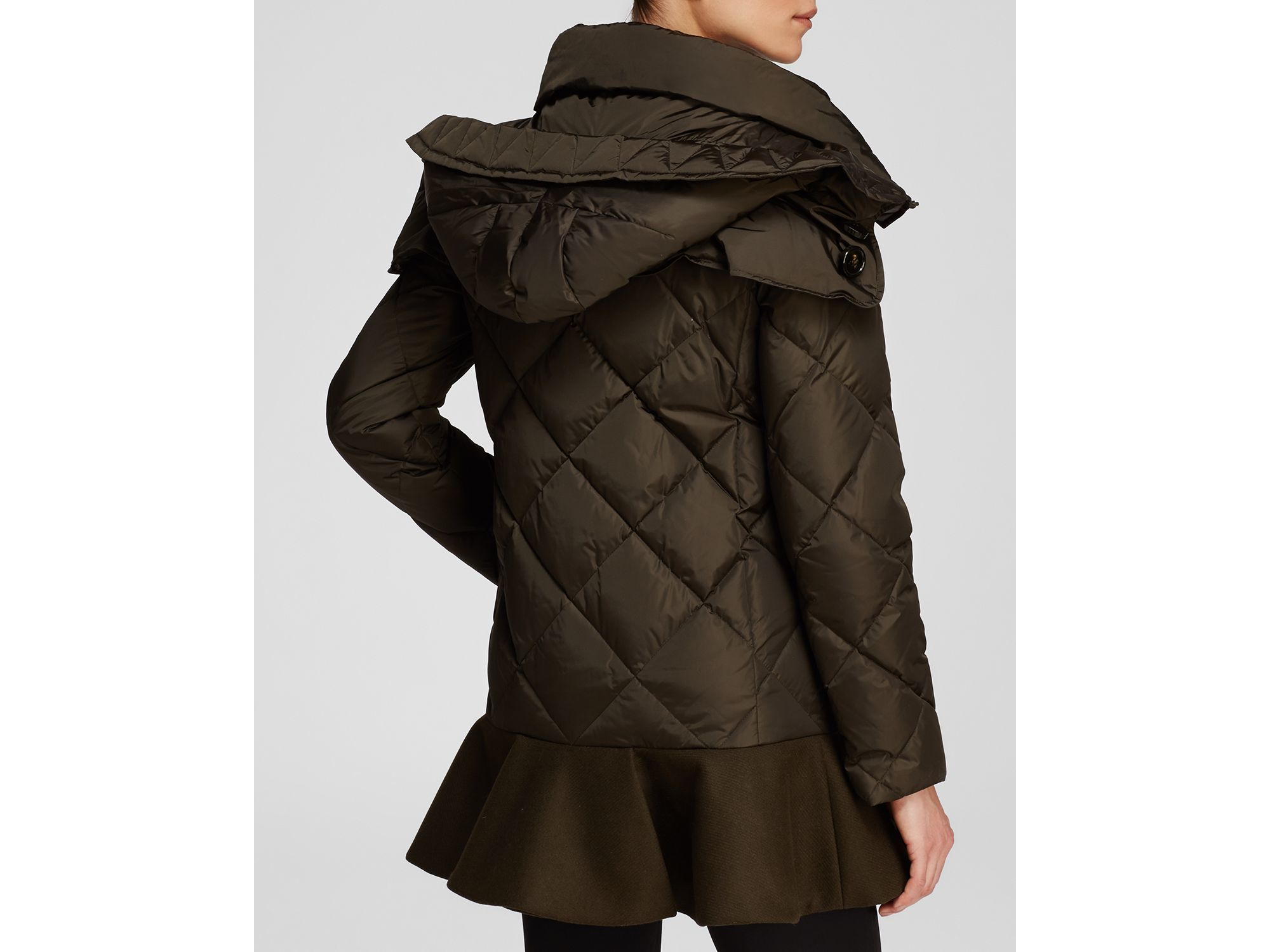 skirted down coat