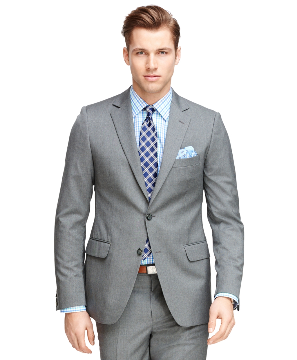 Brooks brothers Fitzgerald Fit Tonal Stripe 1818 Suit in Gray for Men