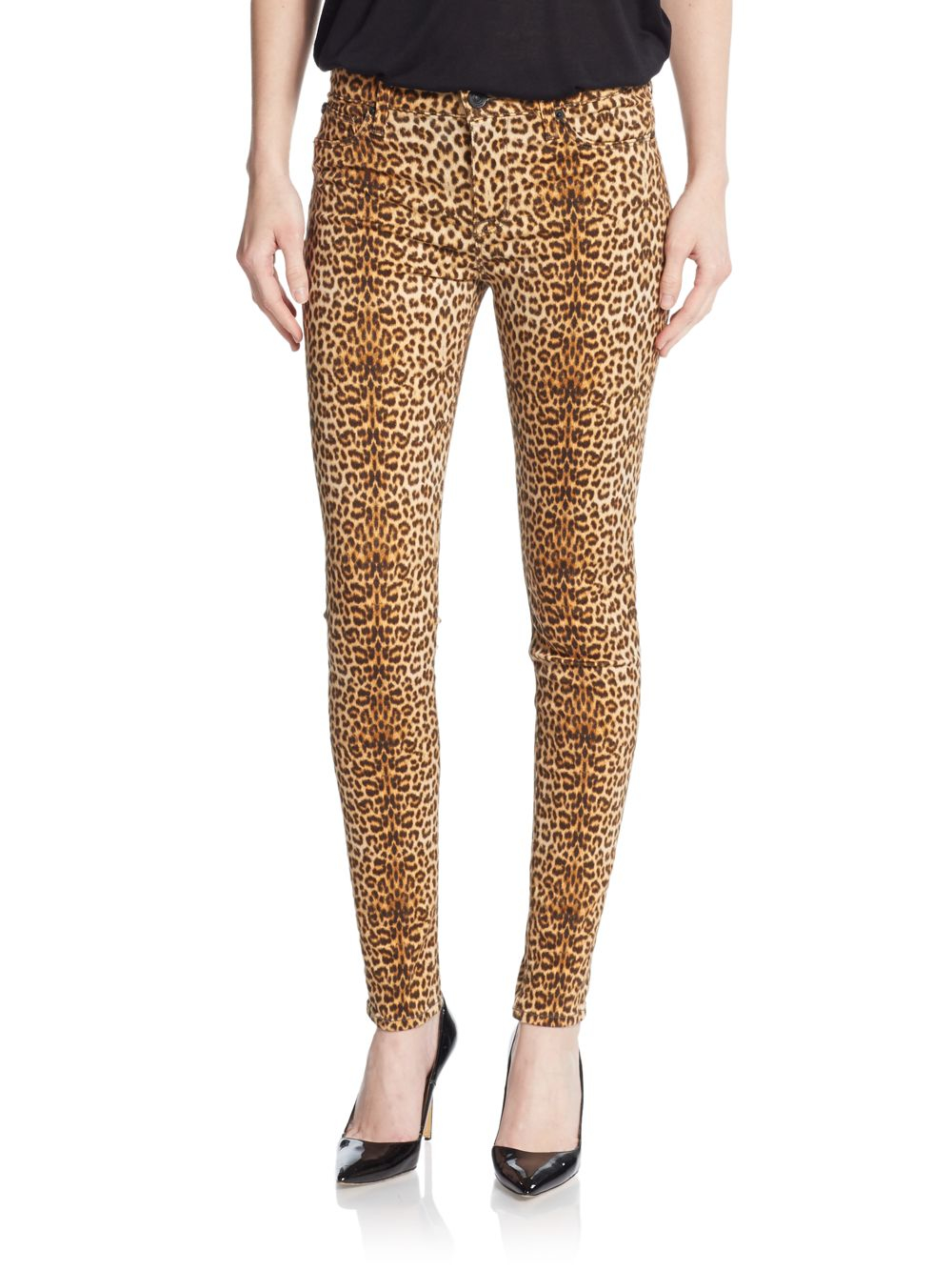 hudson leopard jeans