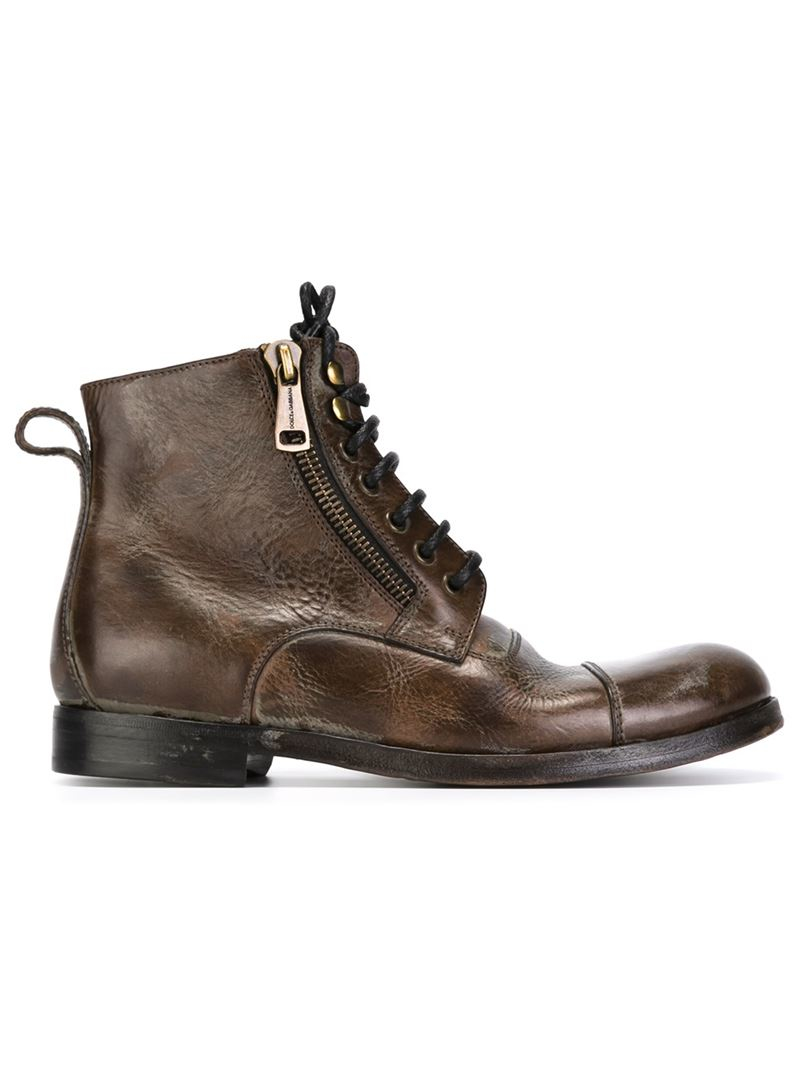 Dolce & Gabbana 'Siracusa' Boots in Brown for Men - Lyst