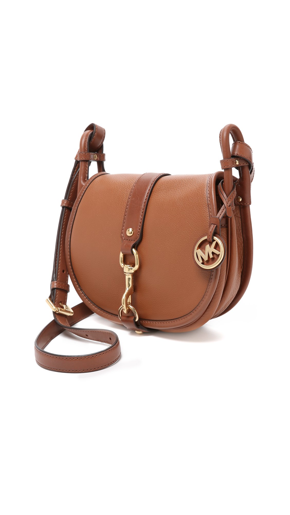 MICHAEL Michael Kors Jamie Saddle Bag in Brown | Lyst