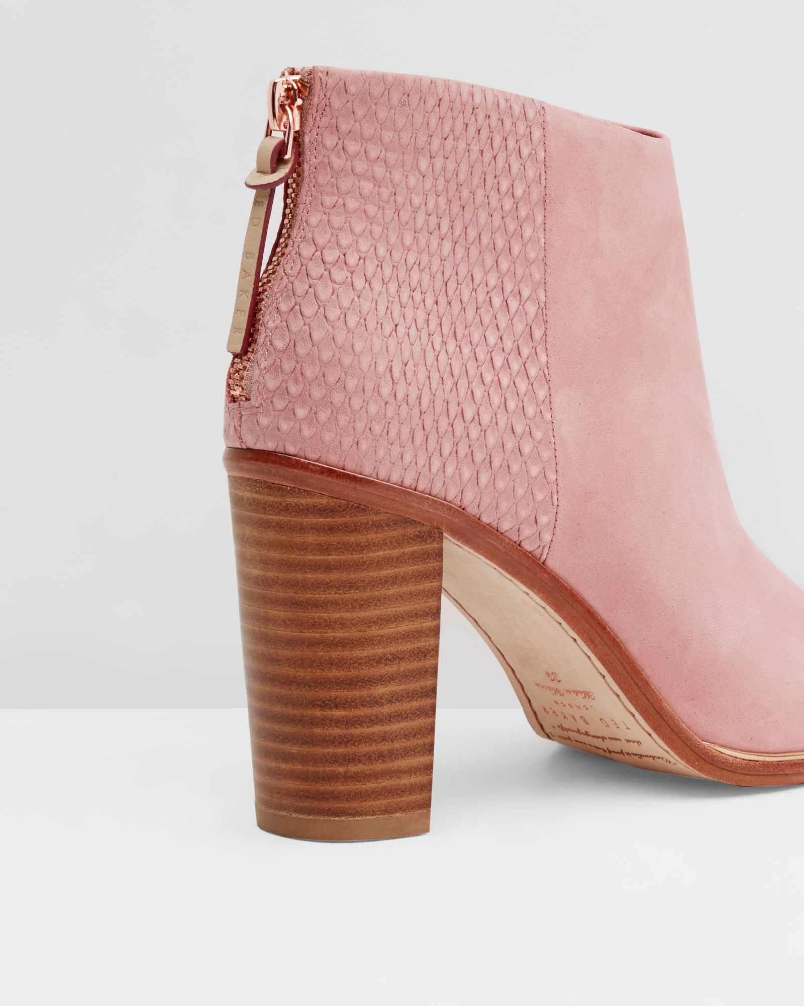 ted baker pink ankle boots