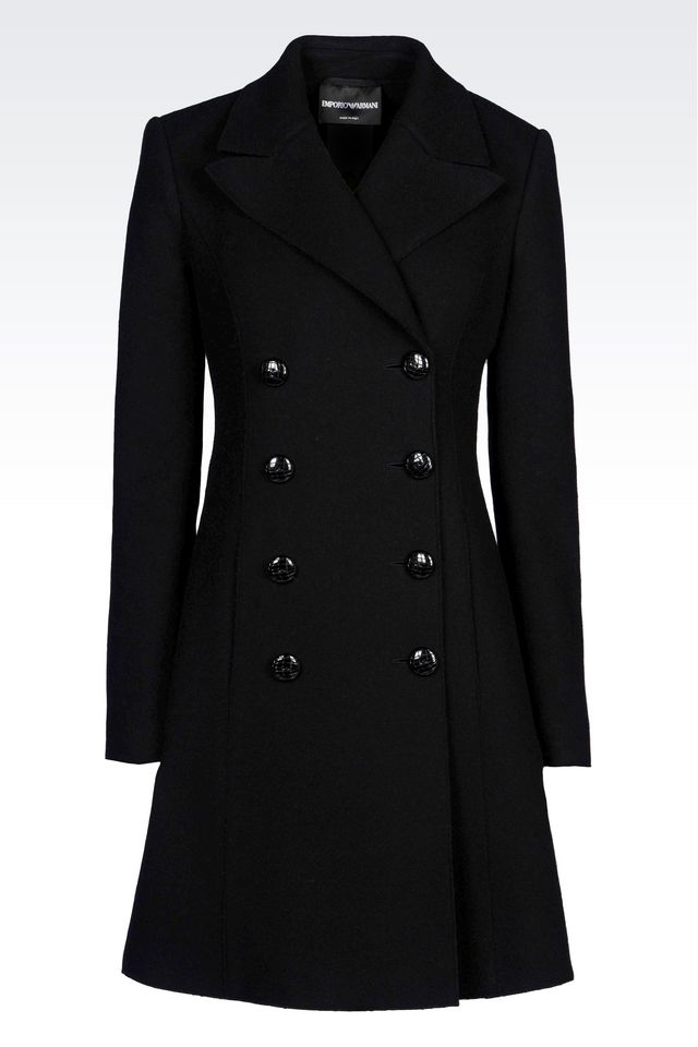 armani double breasted coat