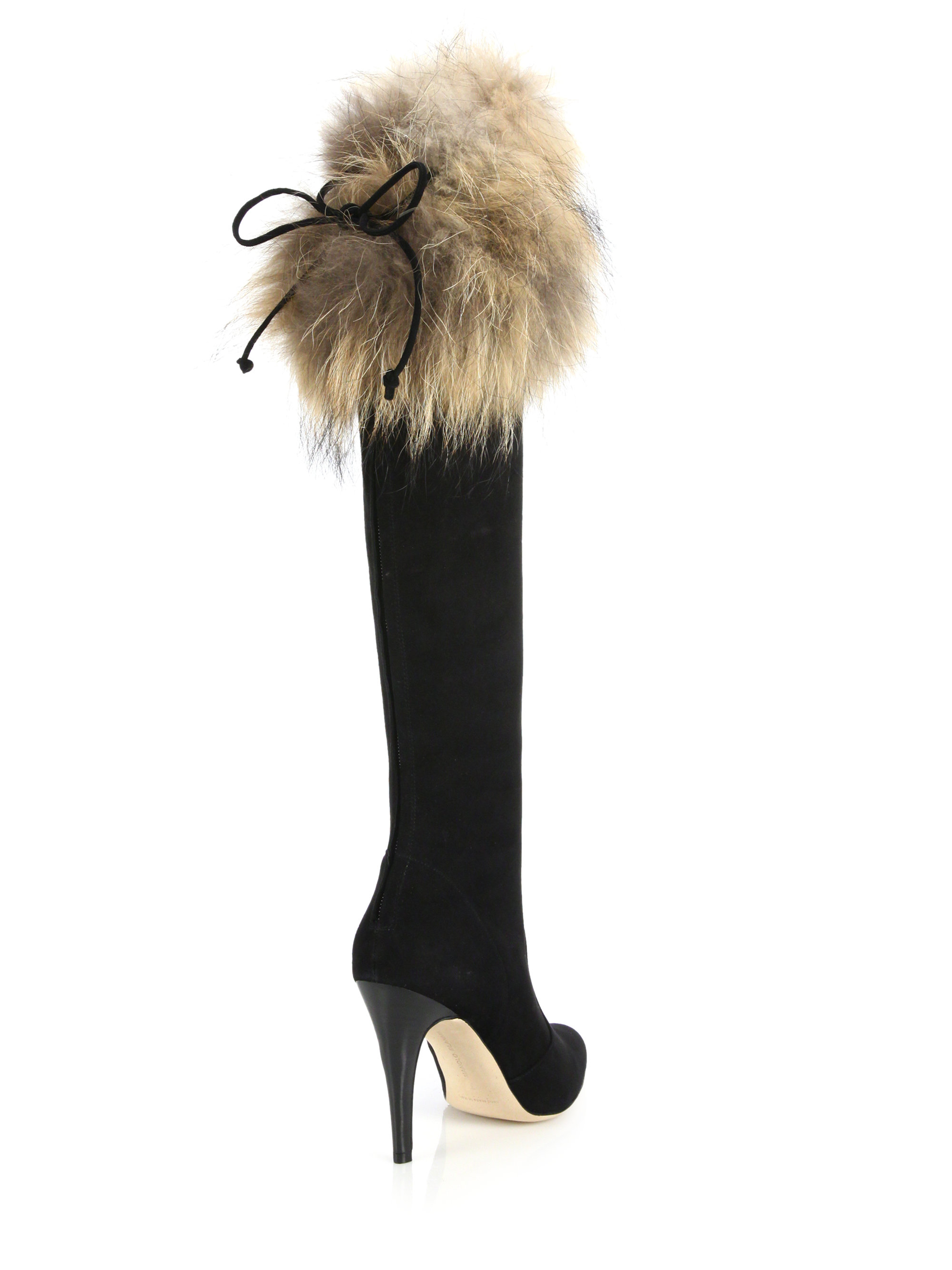 manolo blahnik fur boots