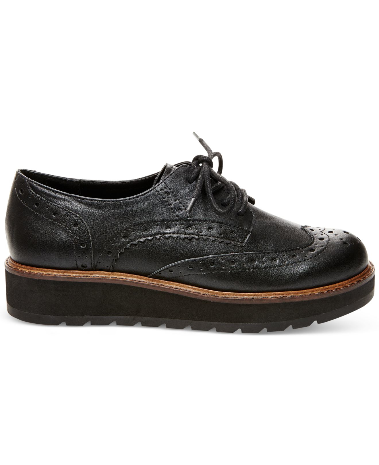 steve madden black oxford shoes