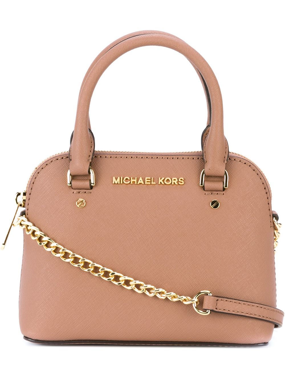 Michael michael kors Mini &#39;cindy&#39; Crossbody Bag in Pink | Lyst