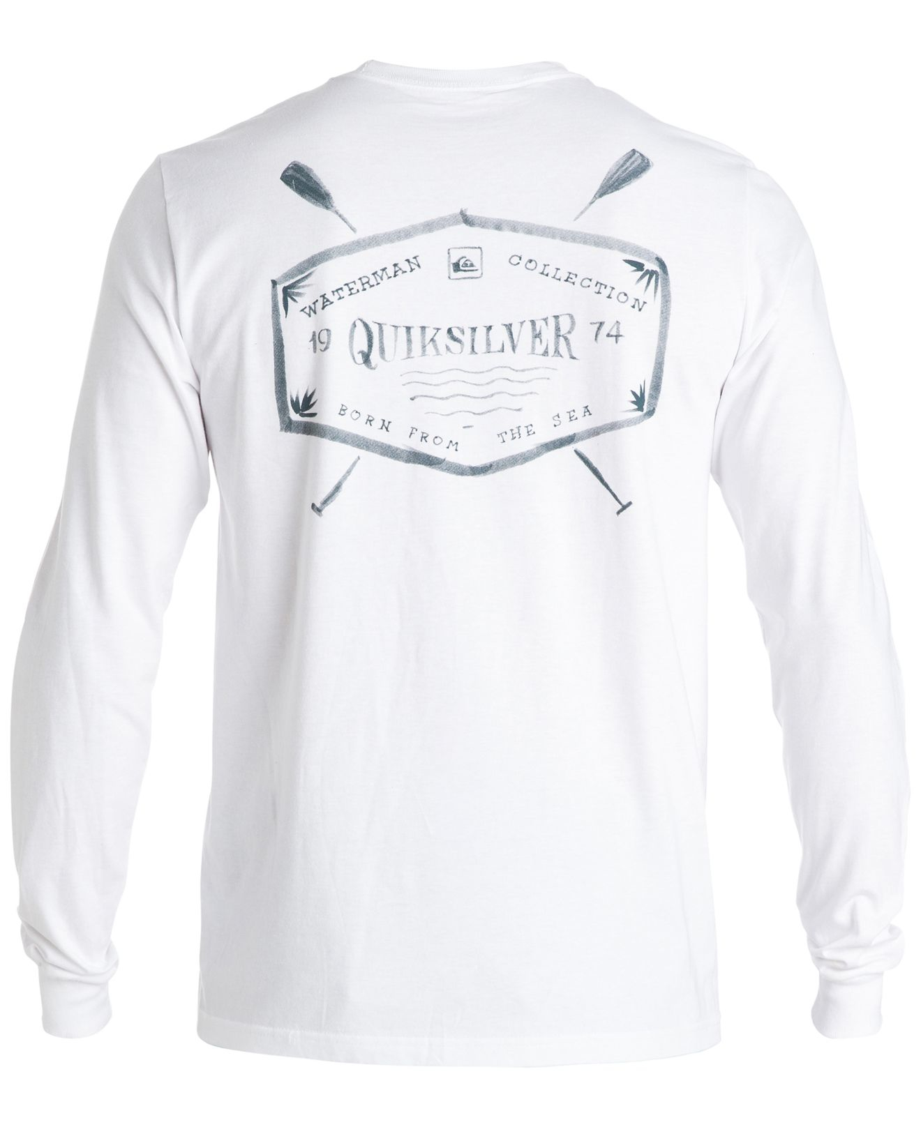 Quiksilver Waterman Born From The Sea Long-sleeve T-shirt in White for Men  | Lyst