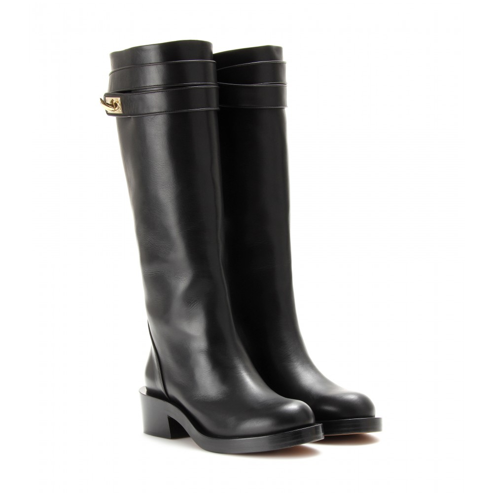 Givenchy Leather Boots in Black - Lyst