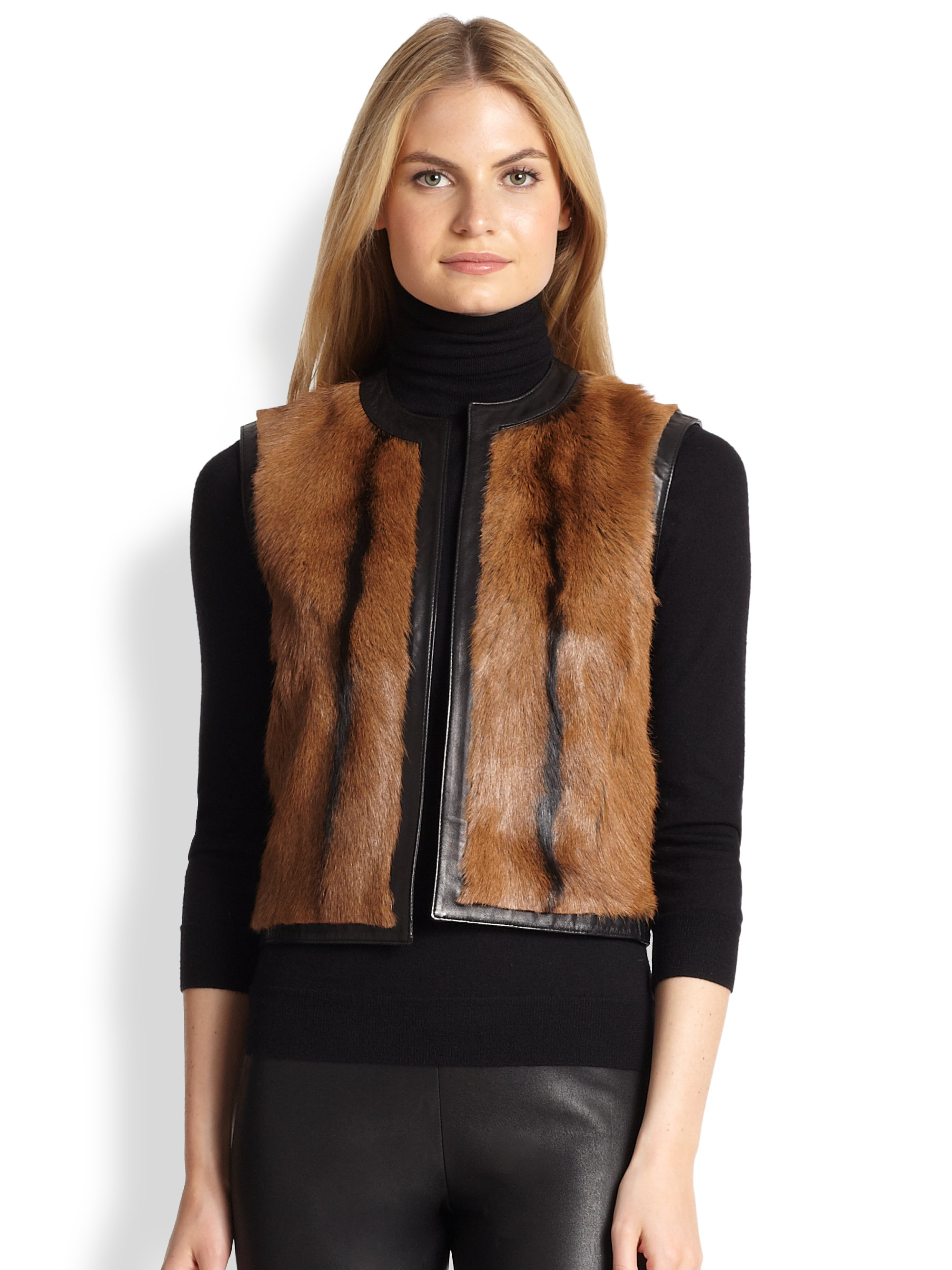 ralph lauren fur vest