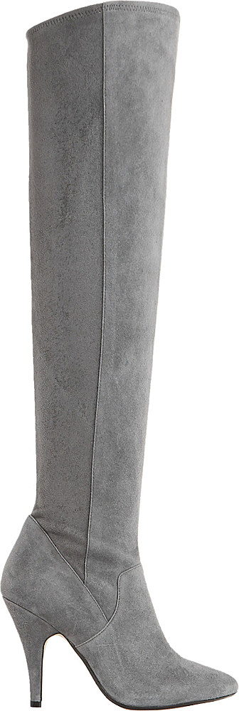 dune grey suede boots