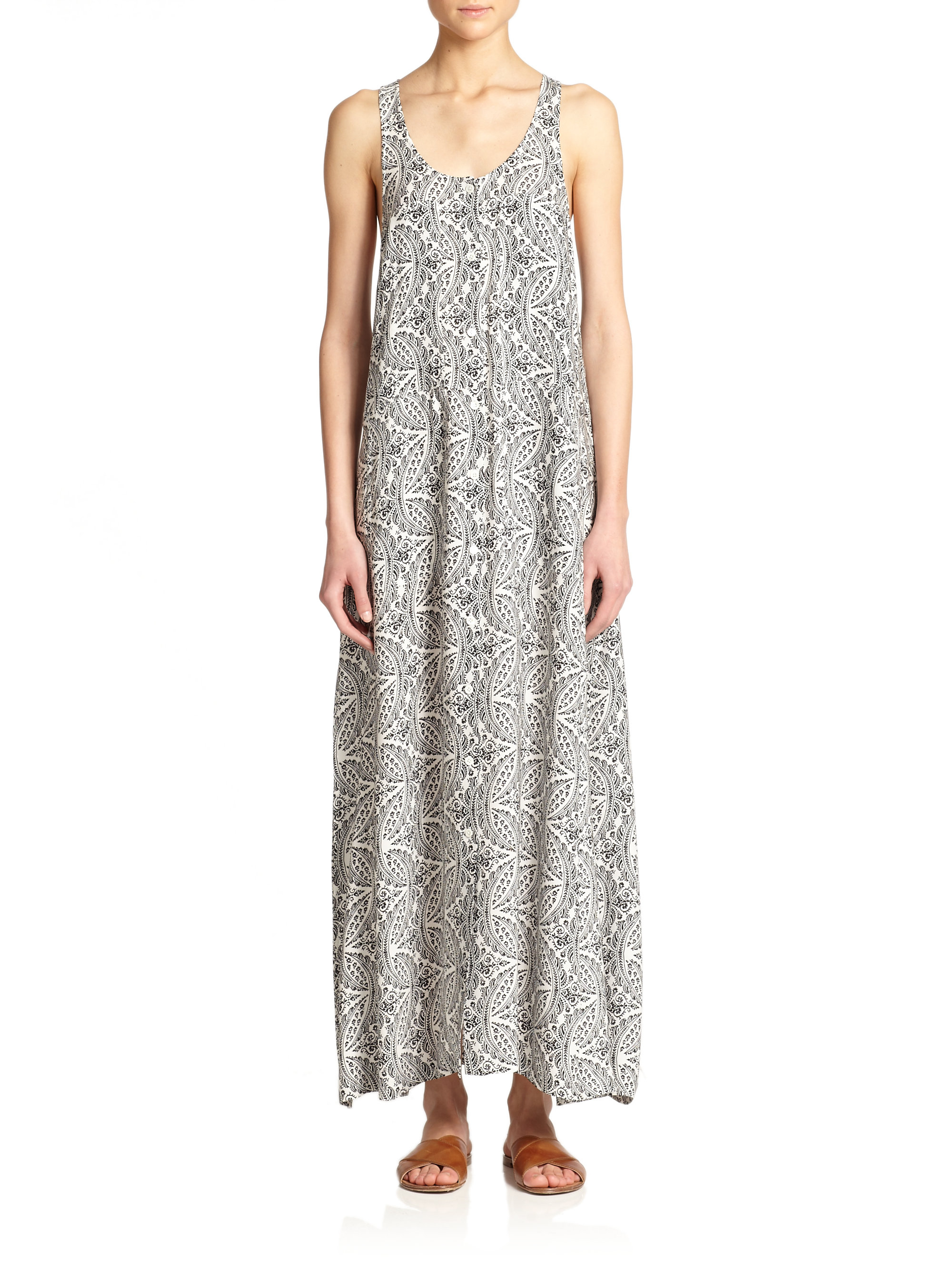 theory silk maxi dress