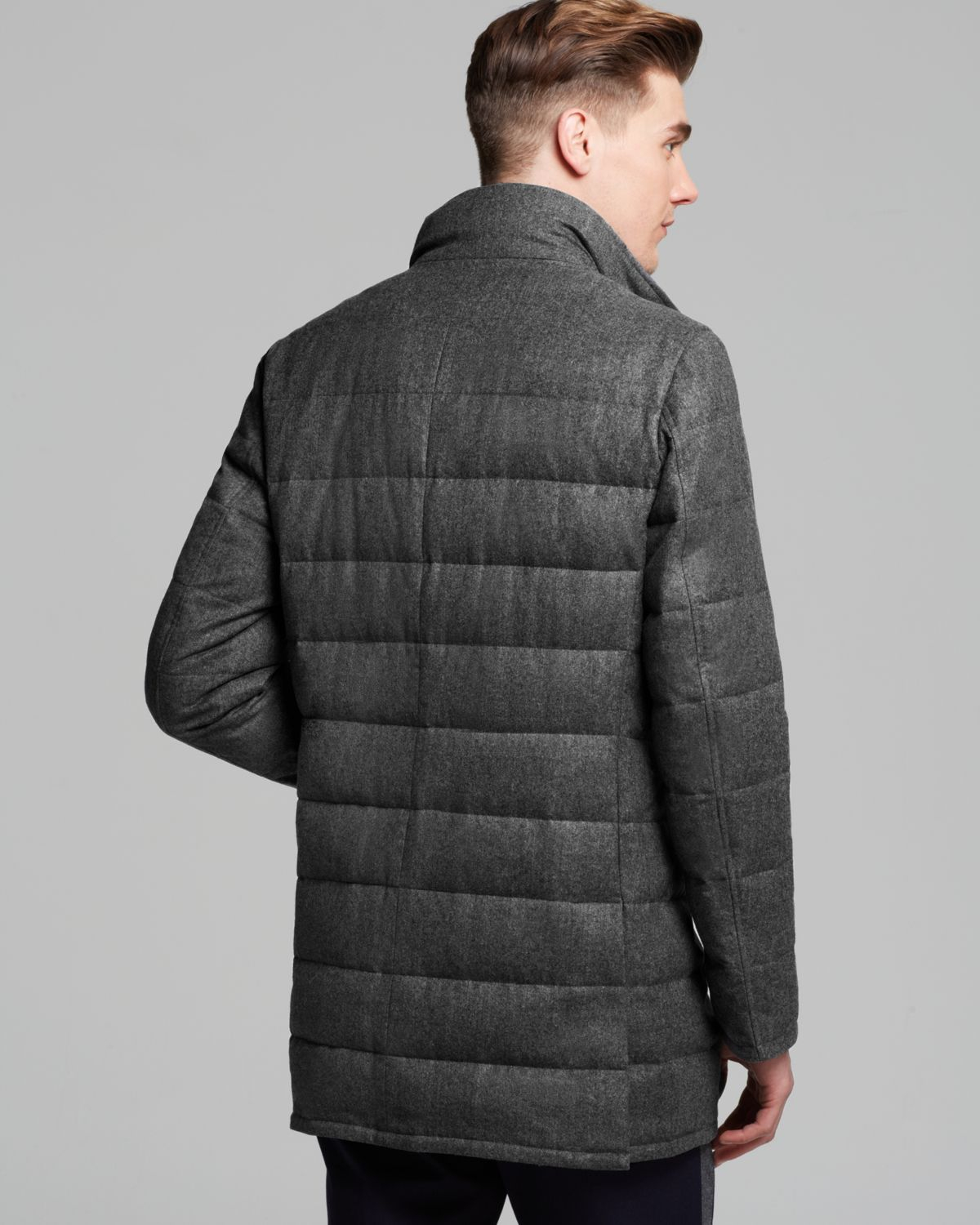 Moncler Vallier Coat in Charcoal (Gray) for Men - Lyst