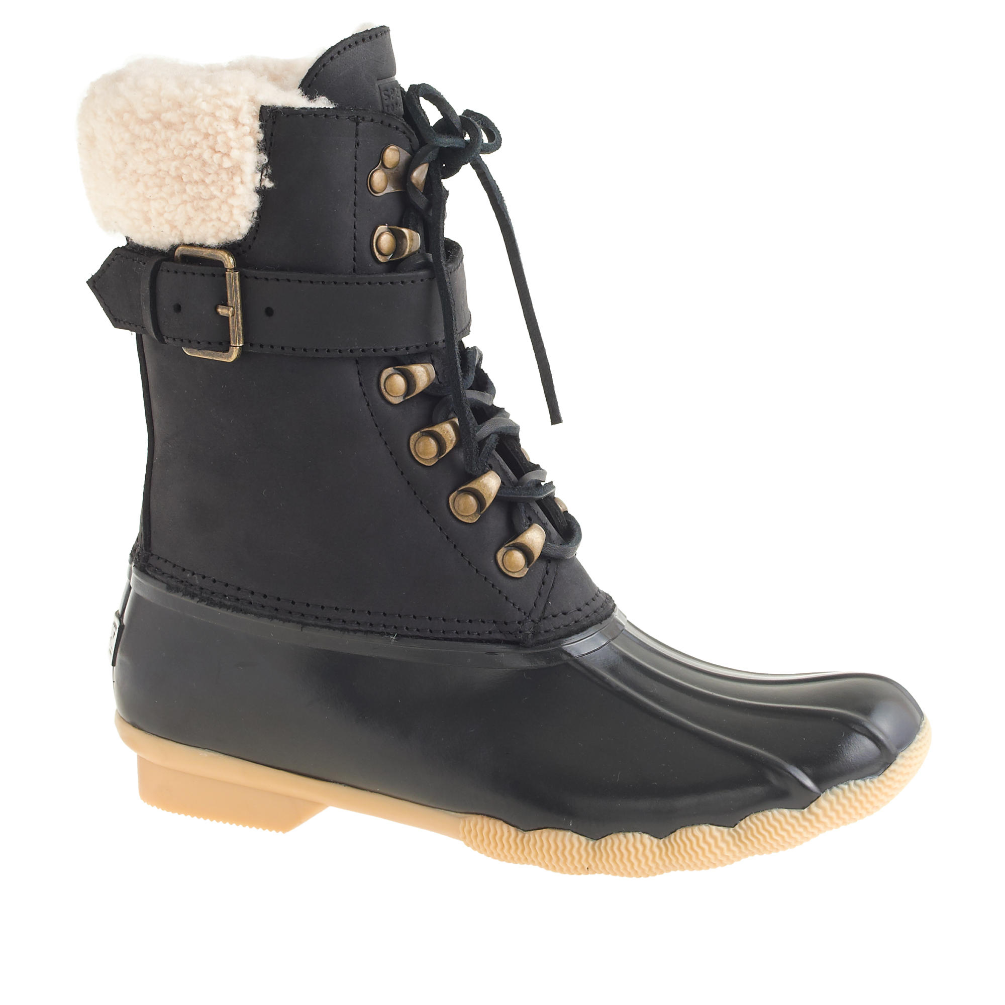 sperry shearwater buckle boots