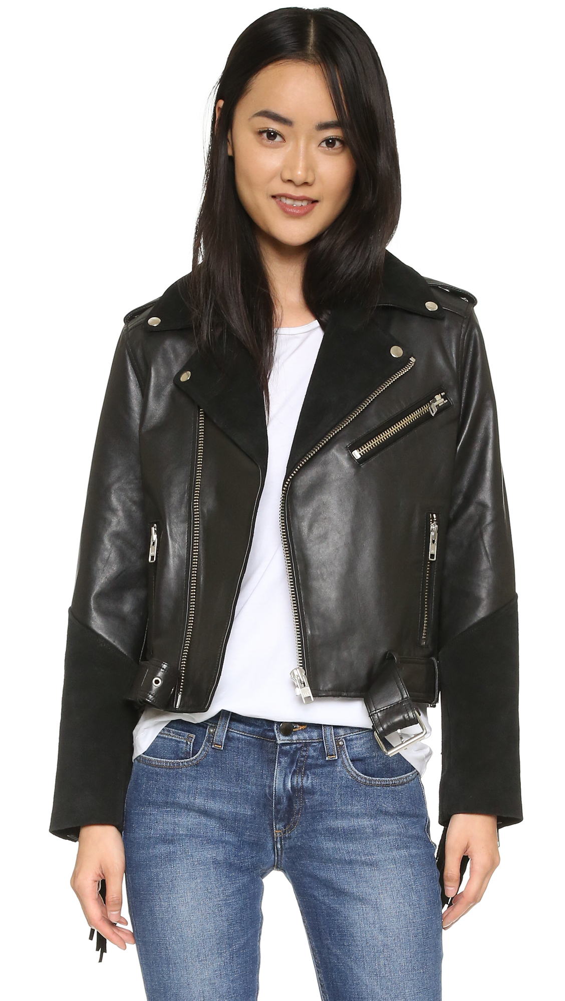 ganni biker jacket
