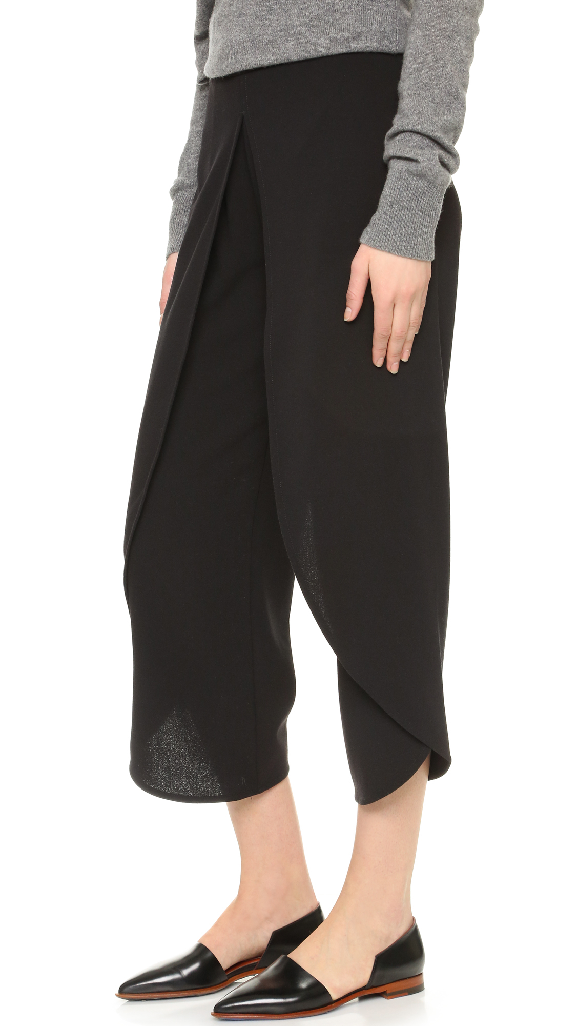 Rodebjer Nala Crepe Pants in Black | Lyst