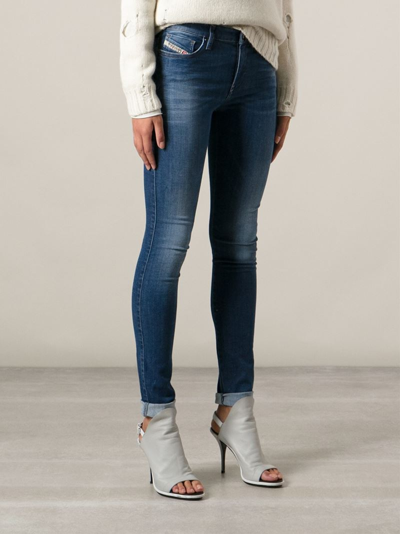 DIESEL 'skinzee 0826f' Jeans in Blue | Lyst UK
