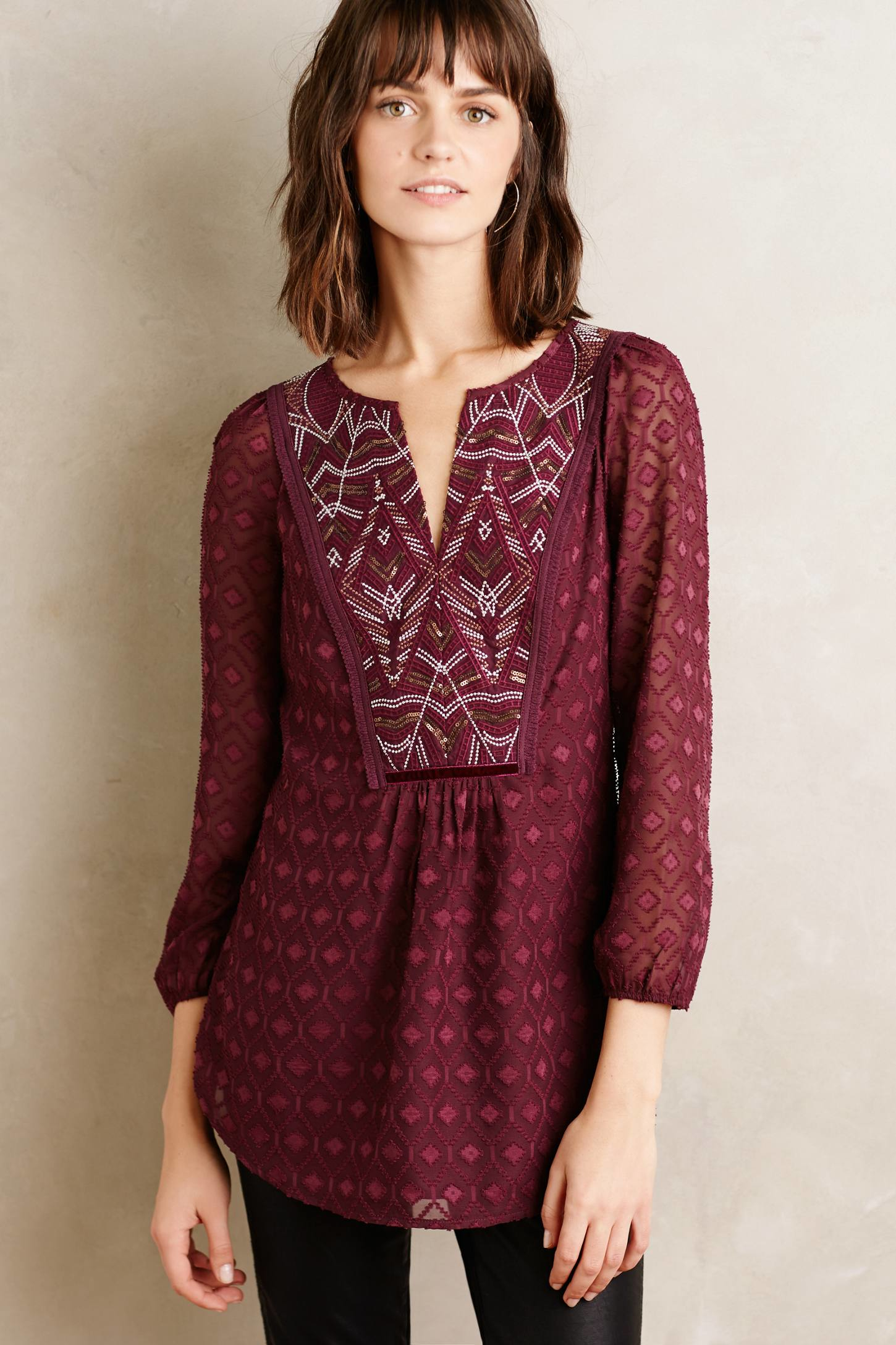 one september madiran peasant blouse in lyst one september madiran peasant blouse in lyst