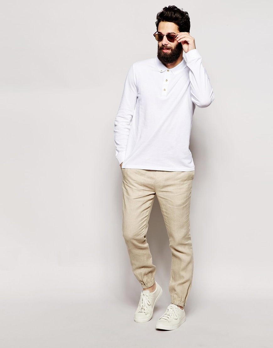 linen joggers mens