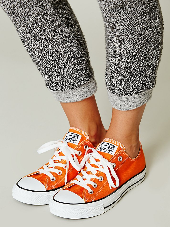 Lyst - Free people Converse Womens Charlie Converse in Orange
