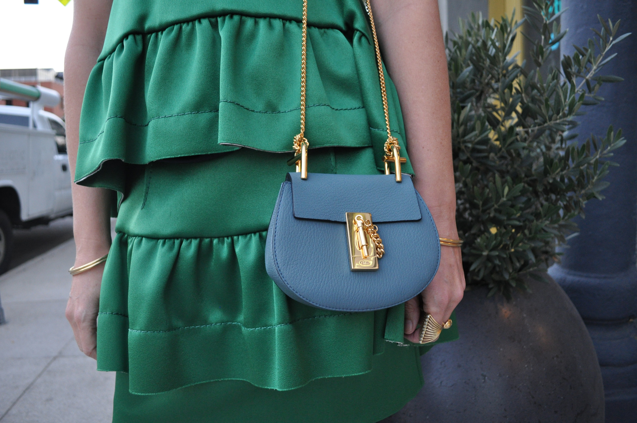 chloe hangbags - Chlo Drew Nano, Cloudy Blue in Blue | Lyst
