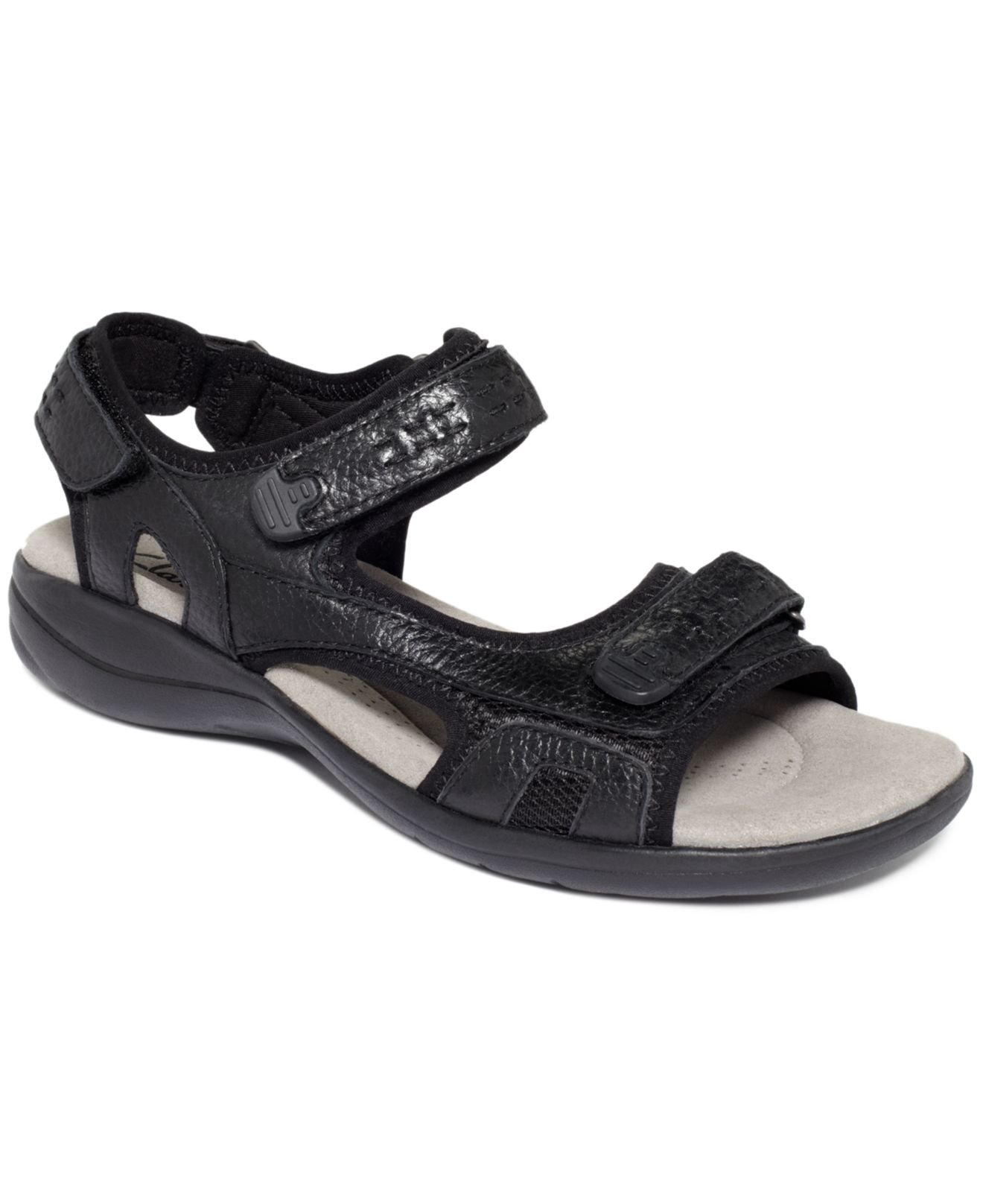 Clarks Collection Women's Morse Tour Sandals in Black | Lyst