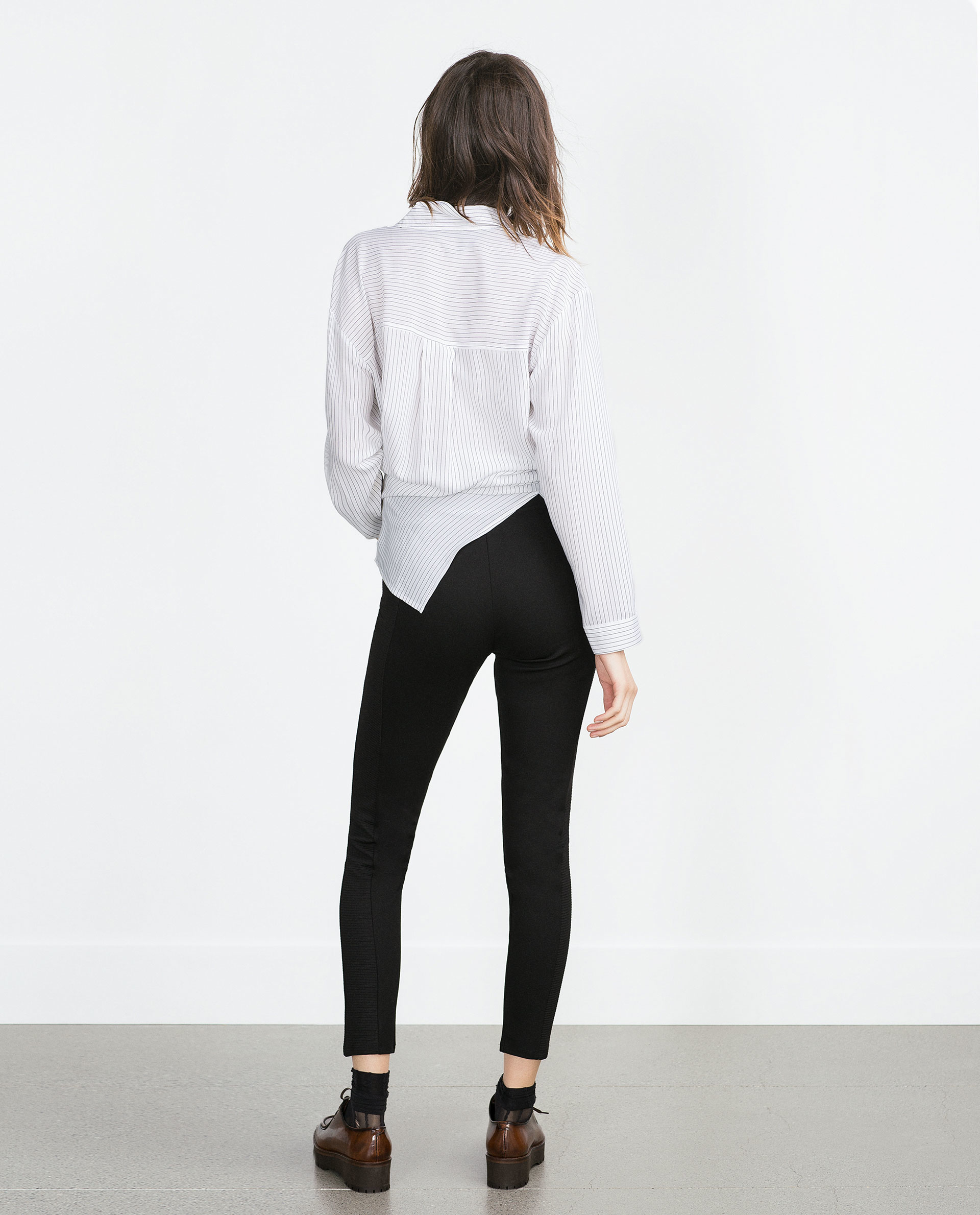 Zara Body Shaping Leggings Body Shaping Leggings in Black | Lyst
