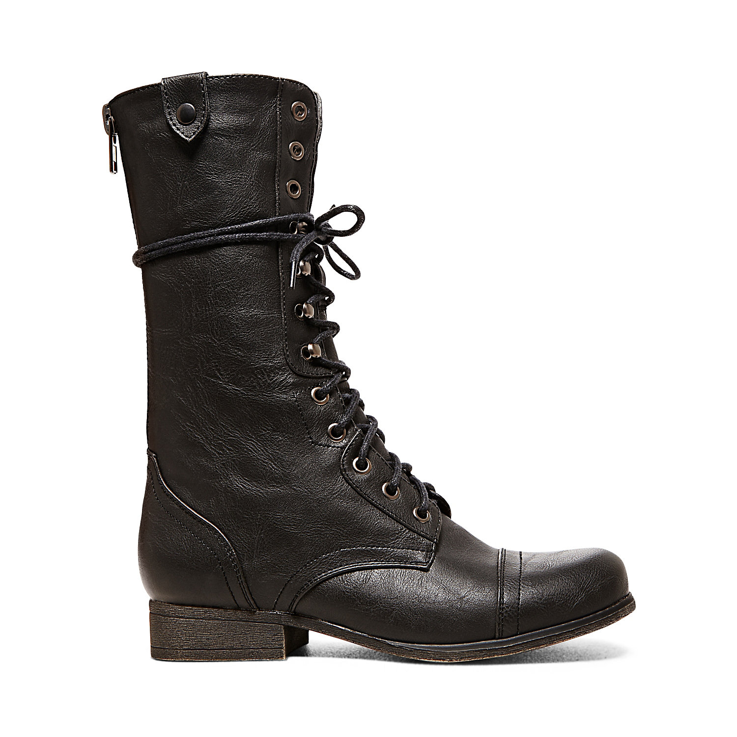 Steve Madden Noodles Leather Boot in Black Paris (Black) - Lyst